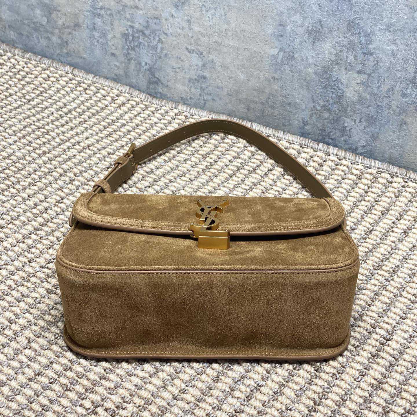 Saint Laurent Solferino Medium In Suede - DesignerGu