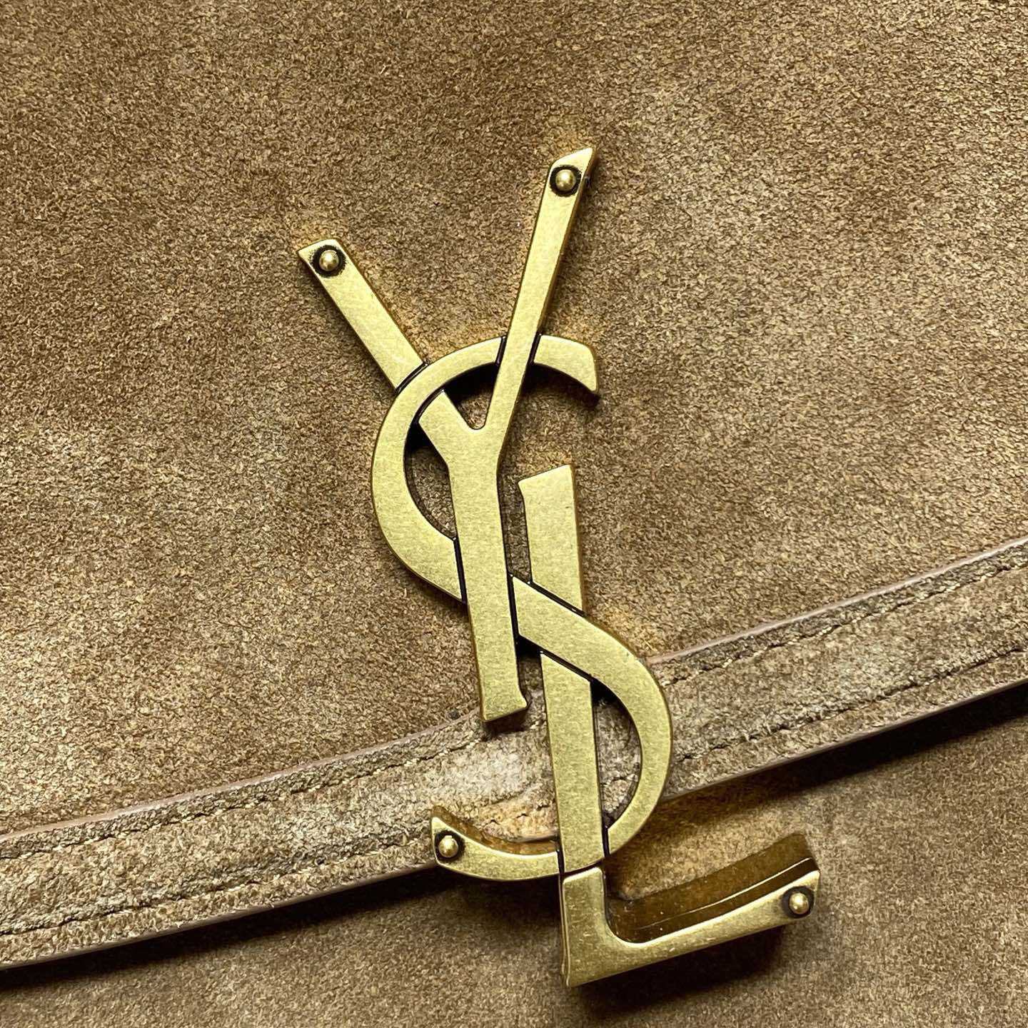 Saint Laurent Solferino Medium In Suede - DesignerGu