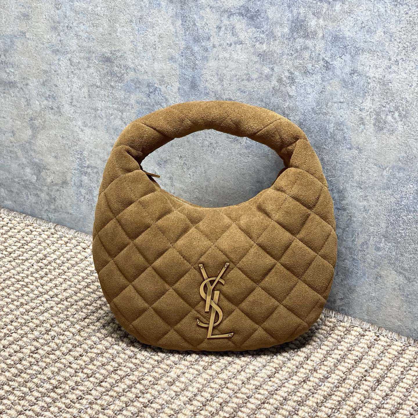 Saint Laurent Icarino In Quilted Suede - DesignerGu