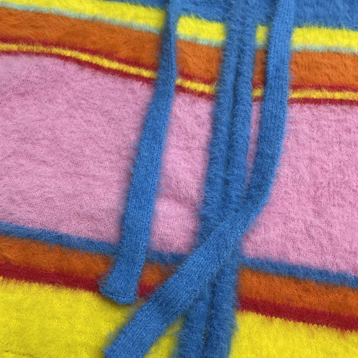 Casablanca Fluffy Oversized Hooded Sweatshirt   Z6021 - DesignerGu