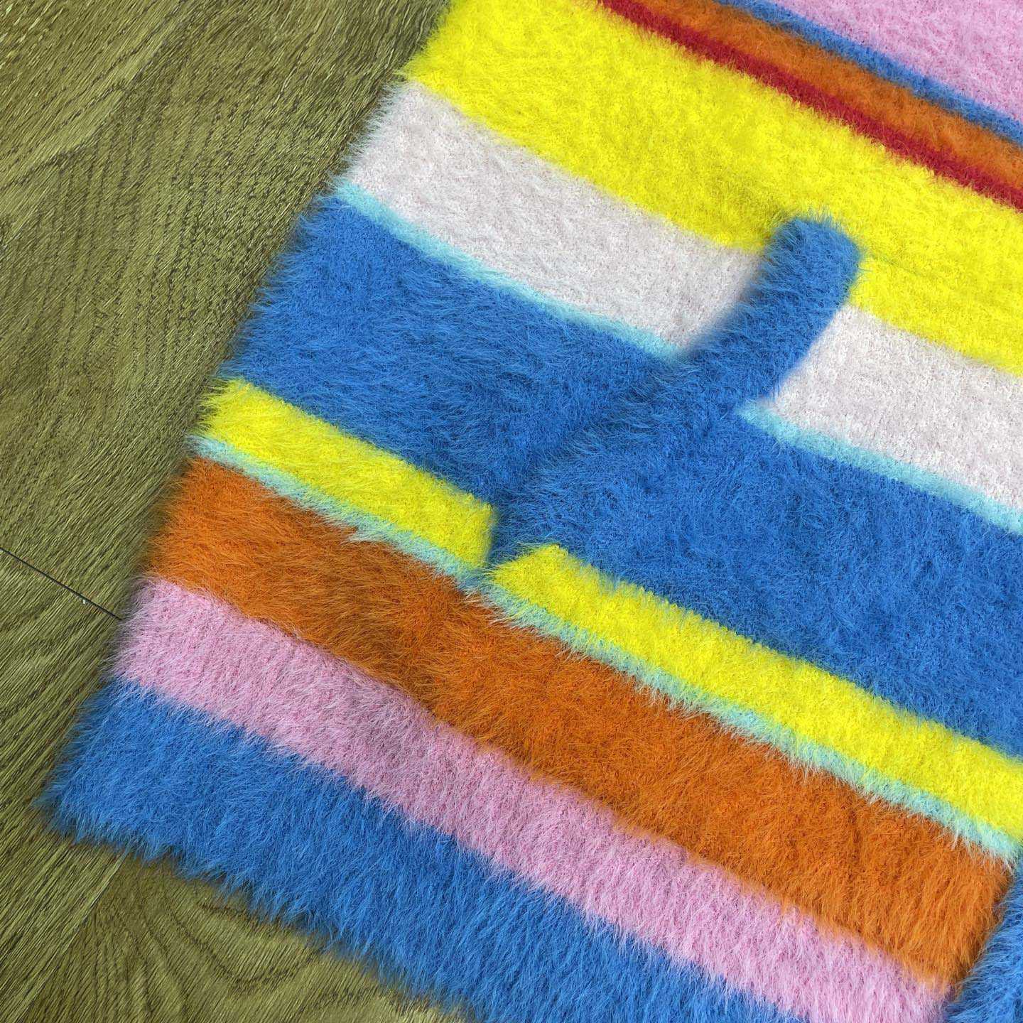 Casablanca Fluffy Oversized Hooded Sweatshirt   Z6021 - DesignerGu