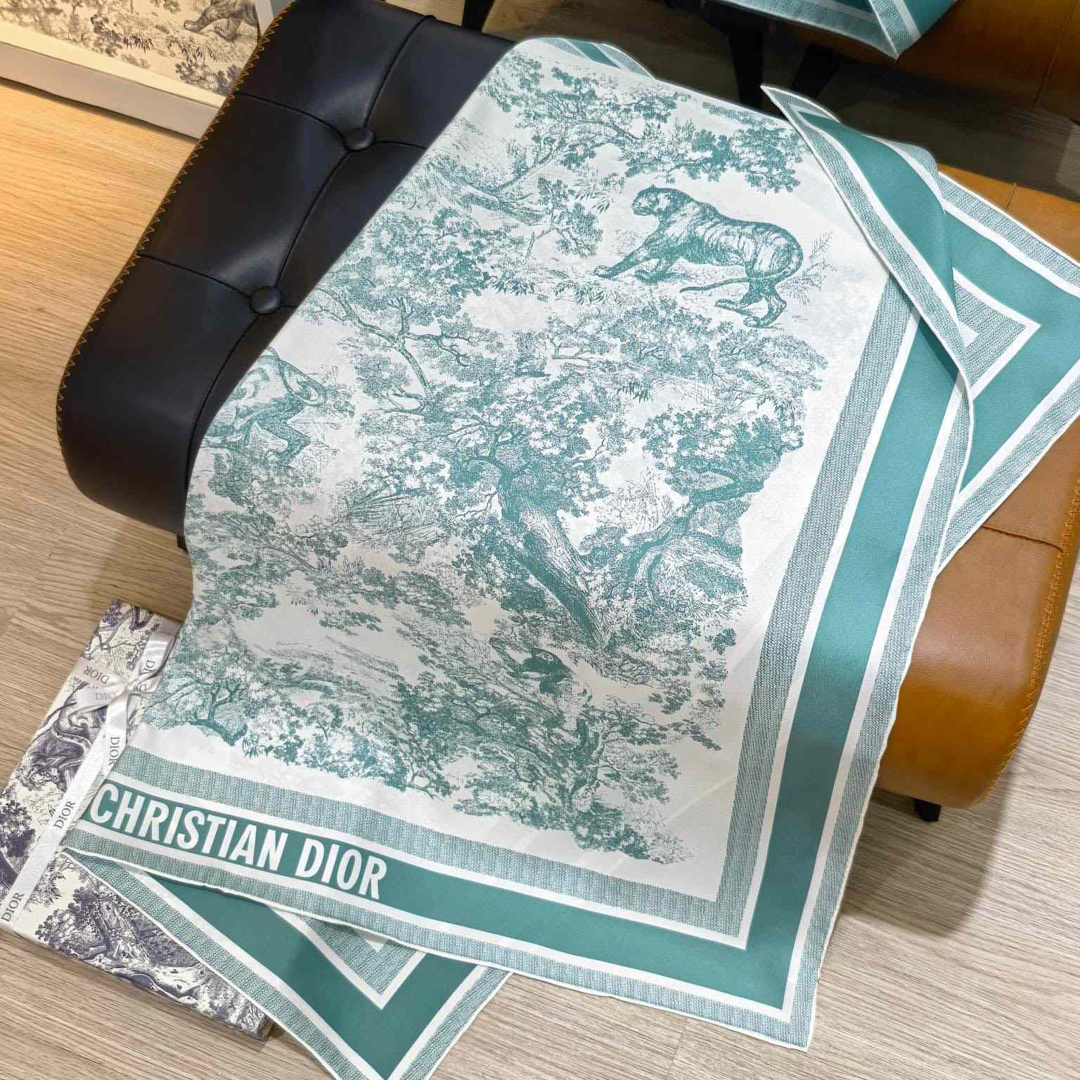 Dior Toile de Jouy Sauvage 90 Square Scarf  - DesignerGu