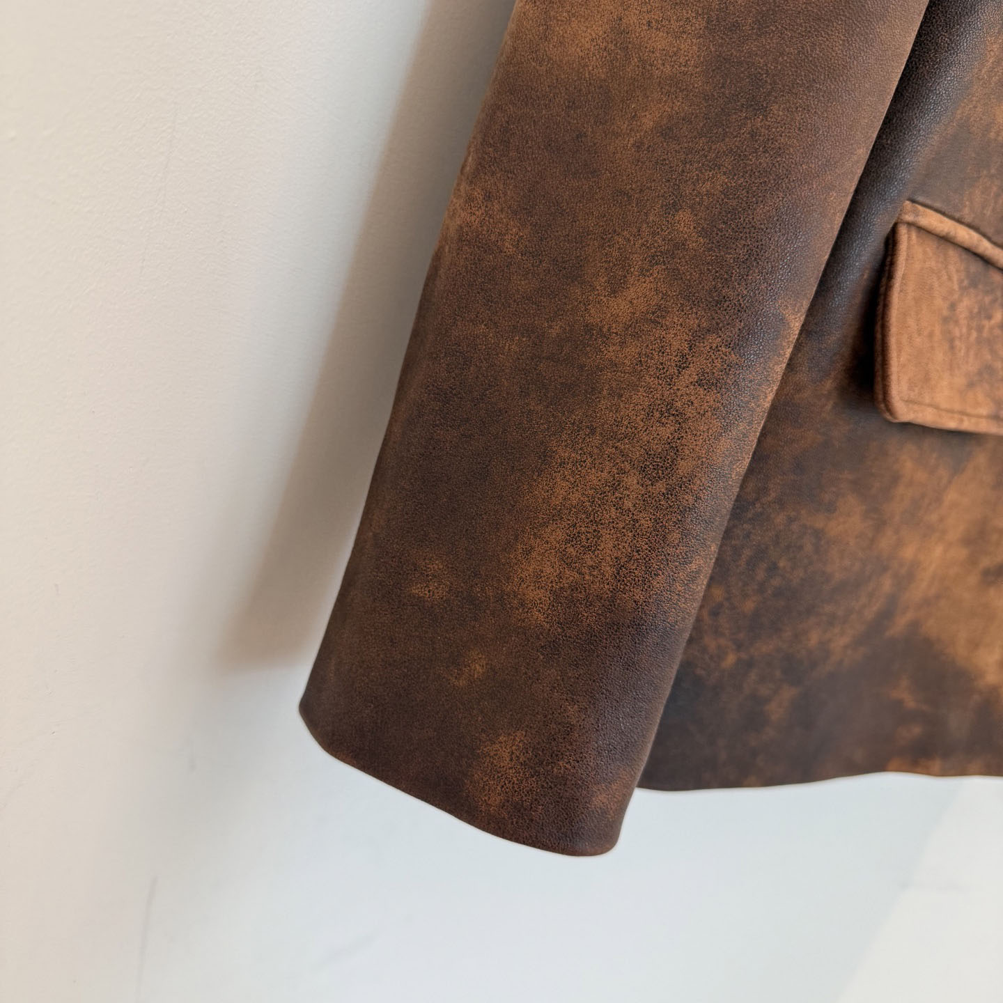 Miu Miu Waxed Suede Leather Jacket - DesignerGu