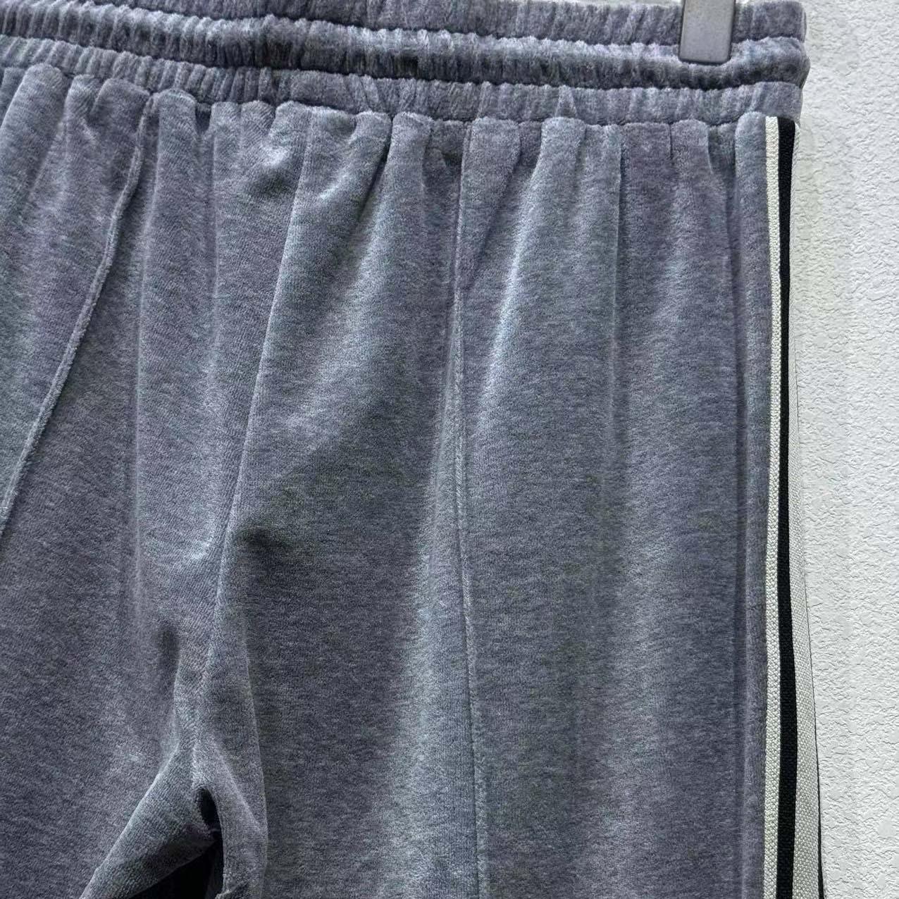 Celine Velvet Triomphe Track Pants - DesignerGu