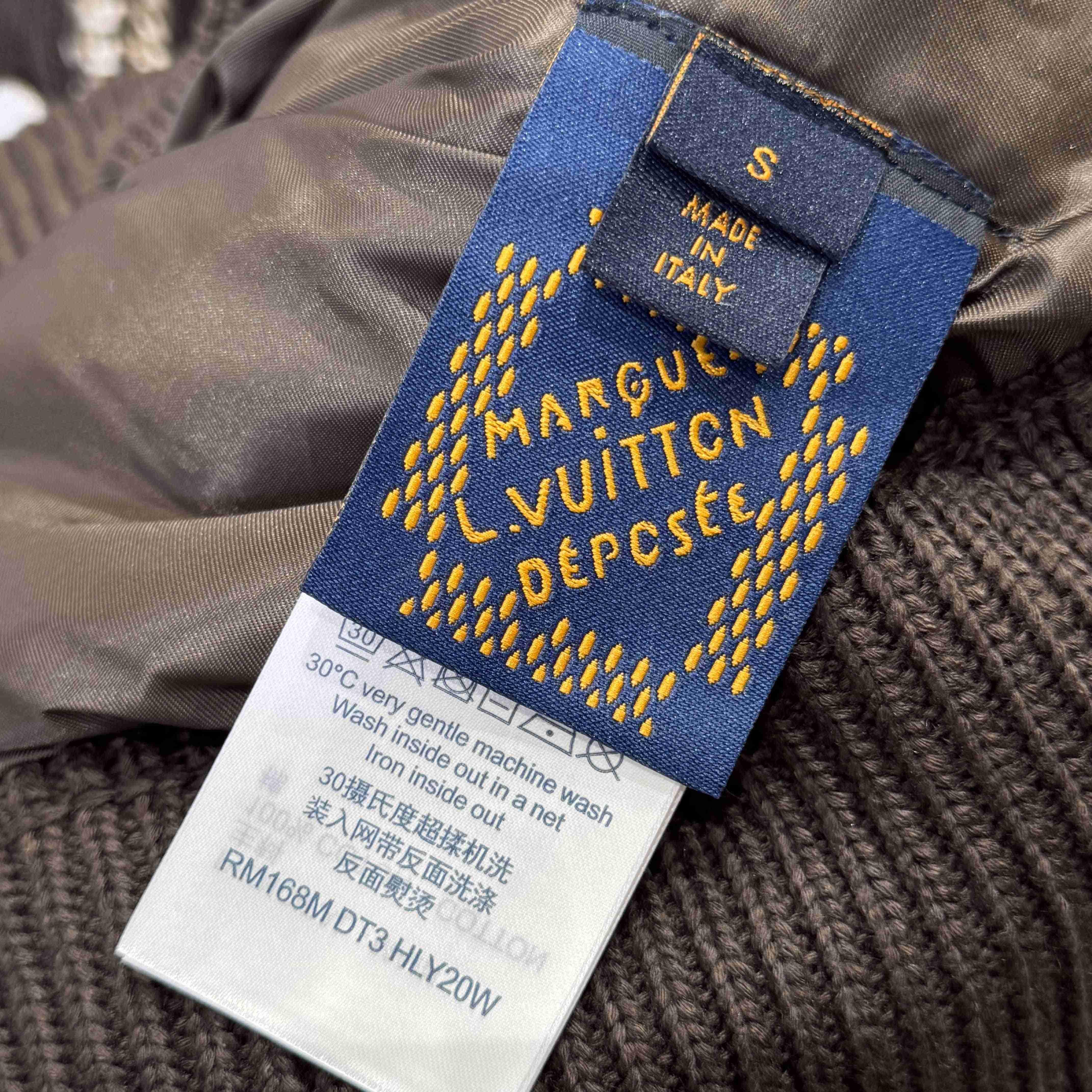 Louis Vuitton Knitted Cotton Jacquard Bomber   1AHC28 - DesignerGu