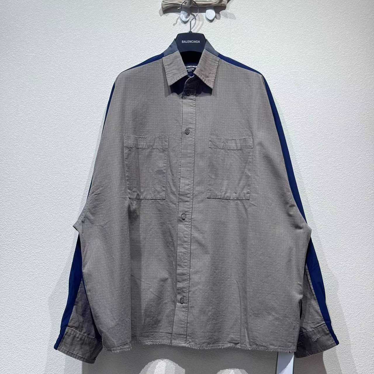 Balenciaga Natural Shirt With Pockets - DesignerGu