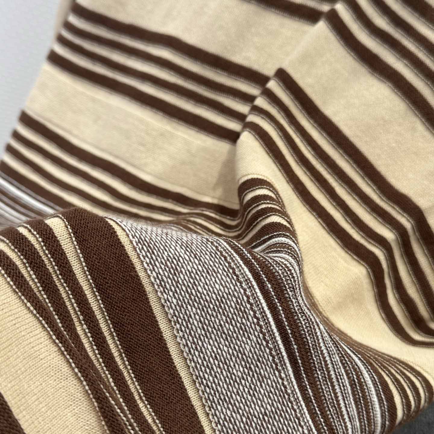 Bottega Veneta Men's Striped Linen-Blend Polo Shirt - DesignerGu