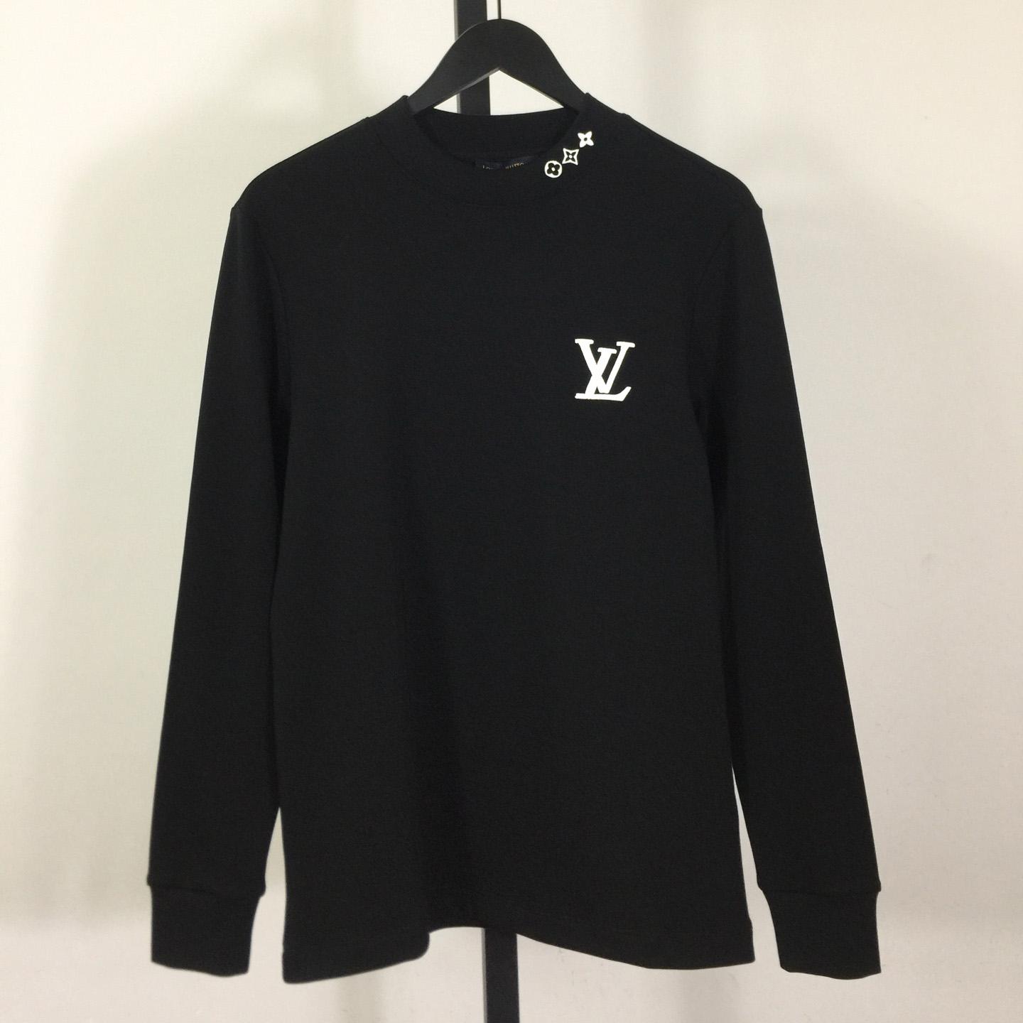 Louis Vuitton Embossed LV Long-Sleeved T-Shirt - DesignerGu