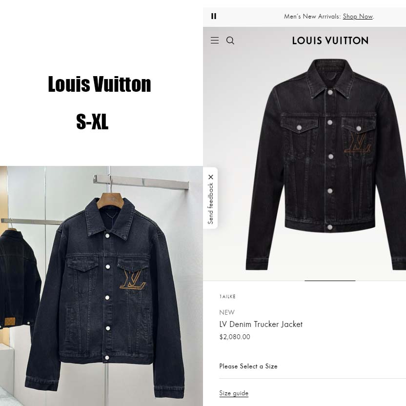 Louis Vuitton LV Denim Trucker Jacket   1AILKE - DesignerGu