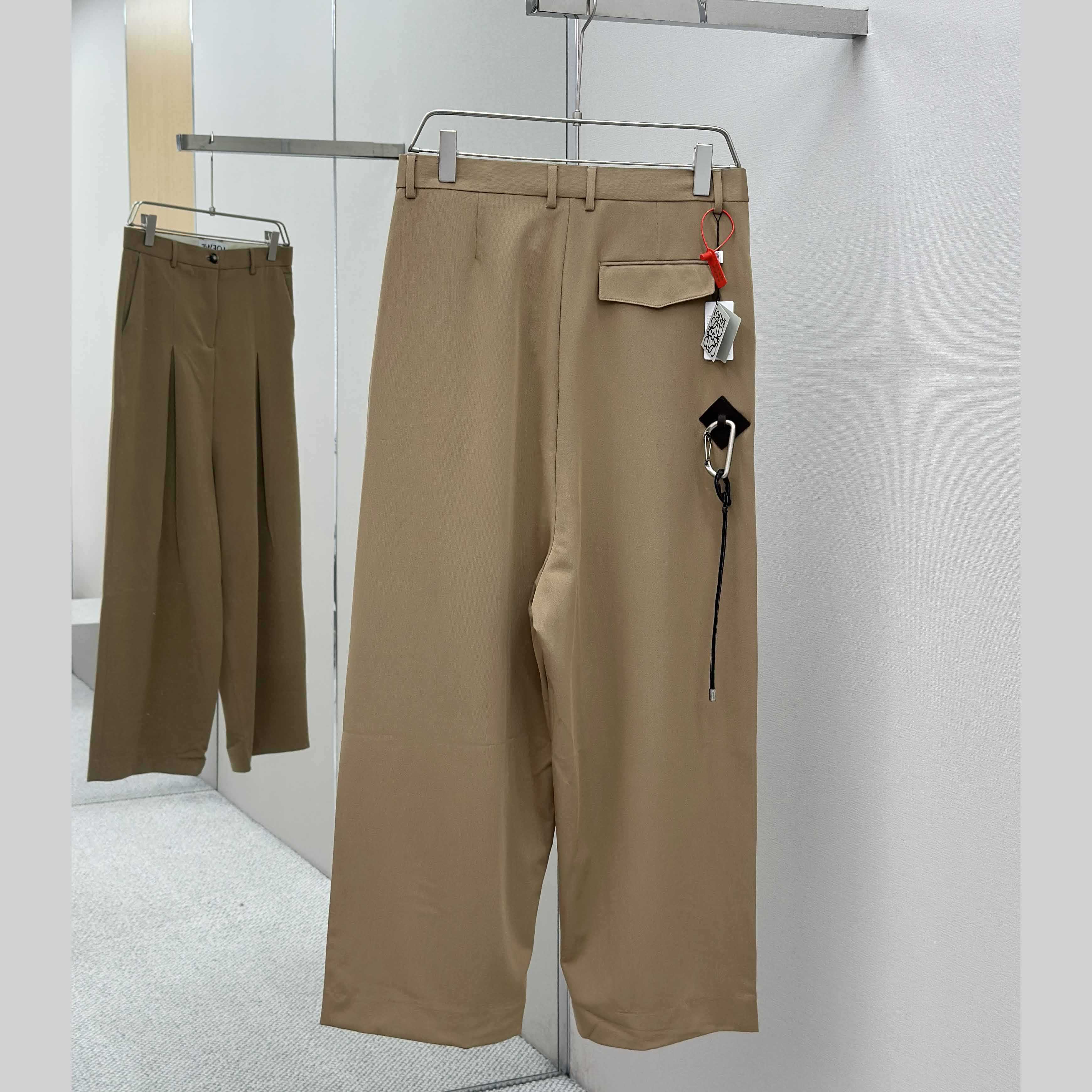 Loewe Low Crotch Trousers In Cotton - DesignerGu