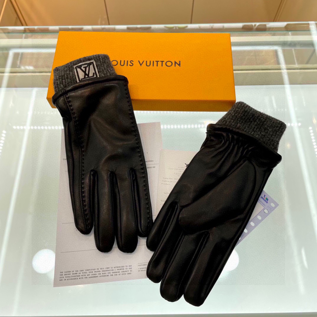 Louis Vuitton Men's Gloves  - DesignerGu