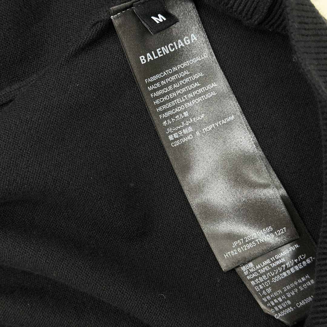 Balenciaga Ski Crewneck Sweater In Black - DesignerGu