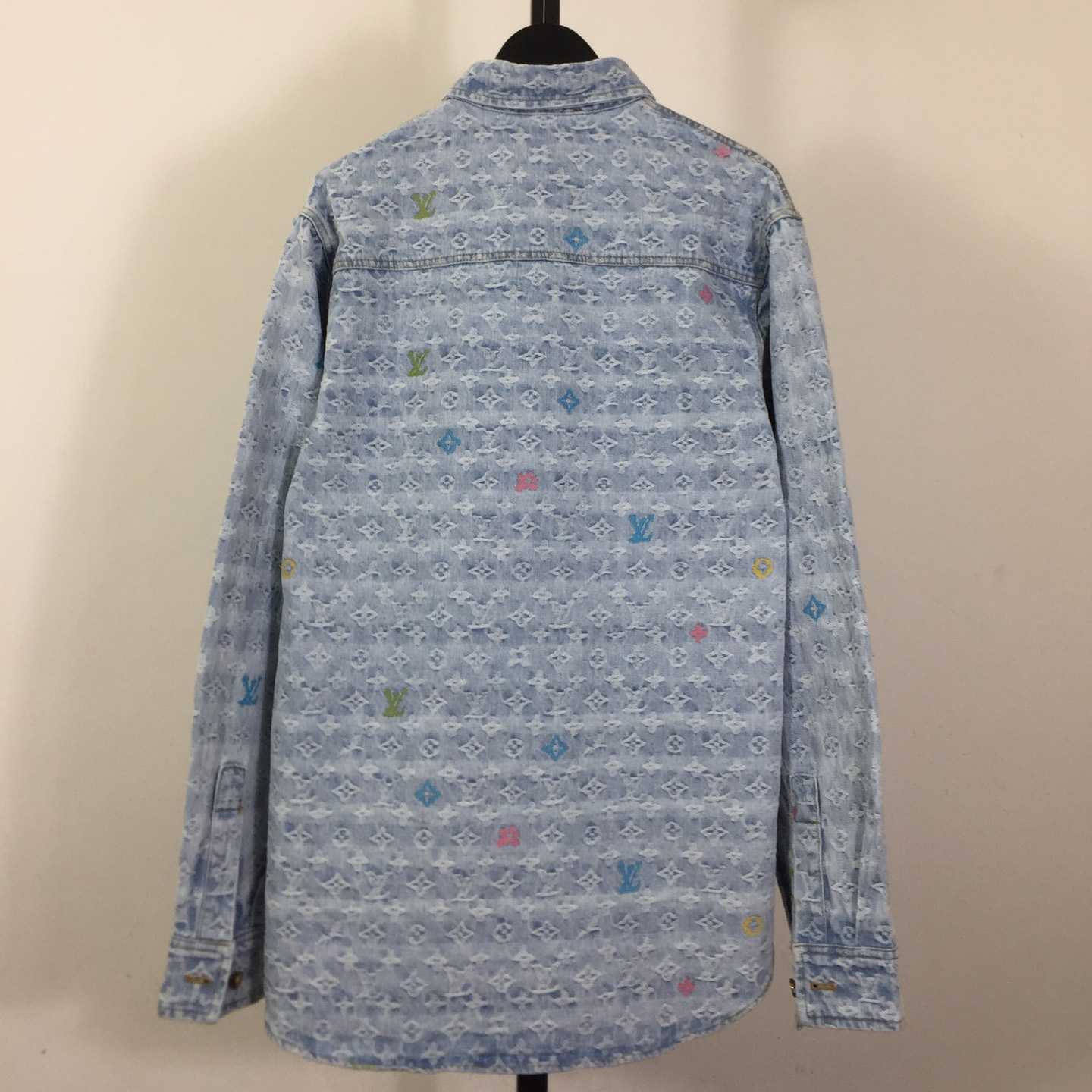 Louis Vuitton Tyler Colorful Card Denim Shirt - DesignerGu