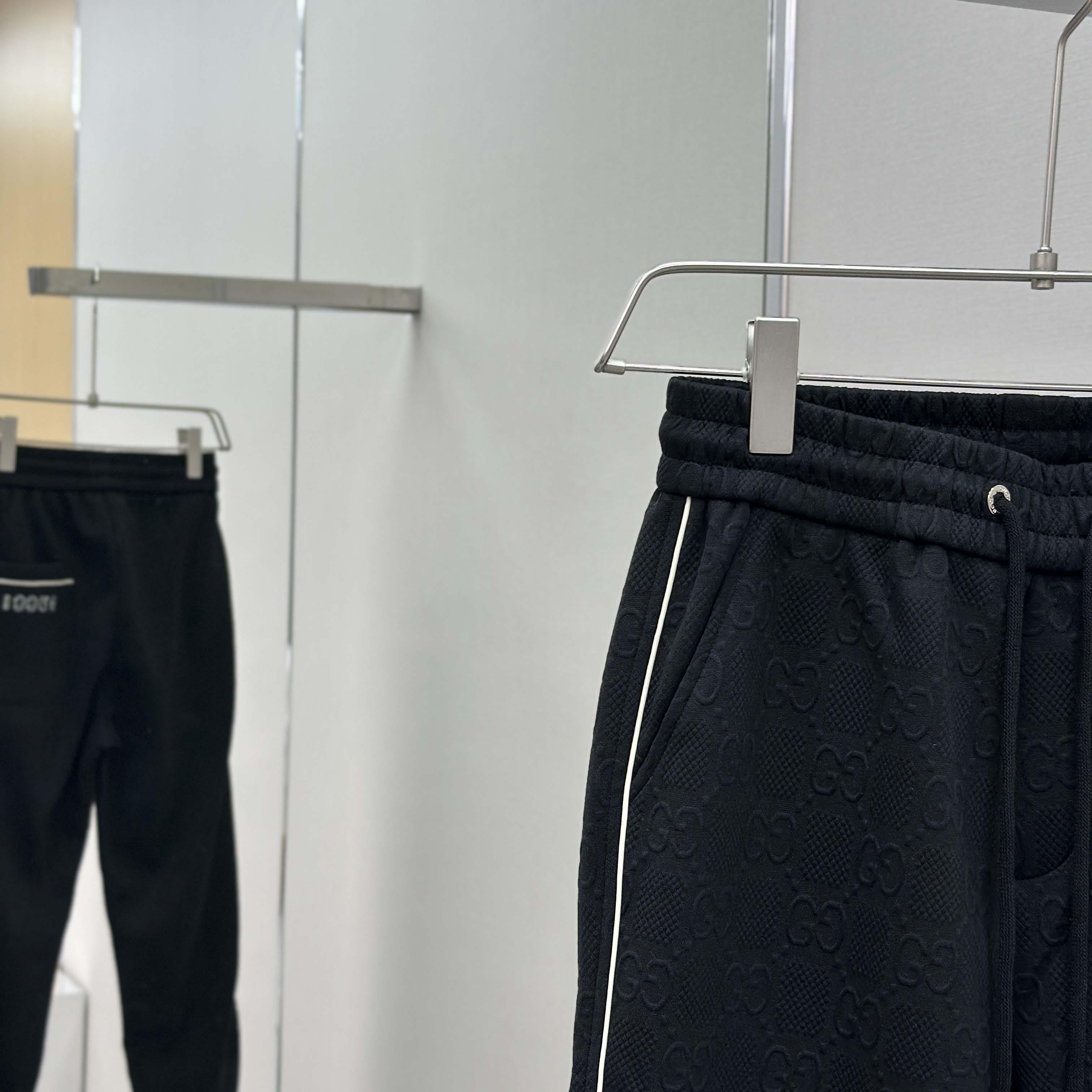 Gucci Black Cotton Pants - DesignerGu