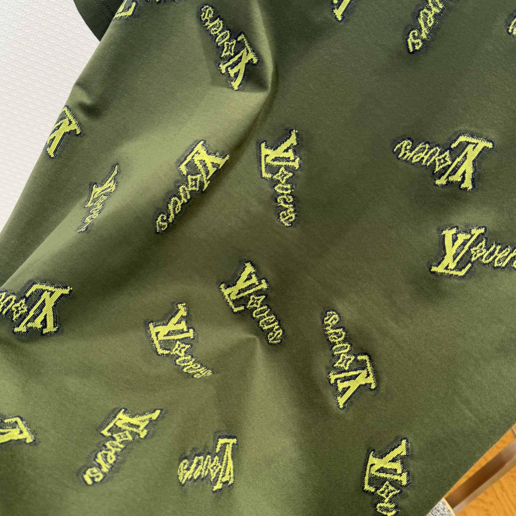 Louis Vuitton Jacquard Cotton T-Shirt   1AGJYS - DesignerGu