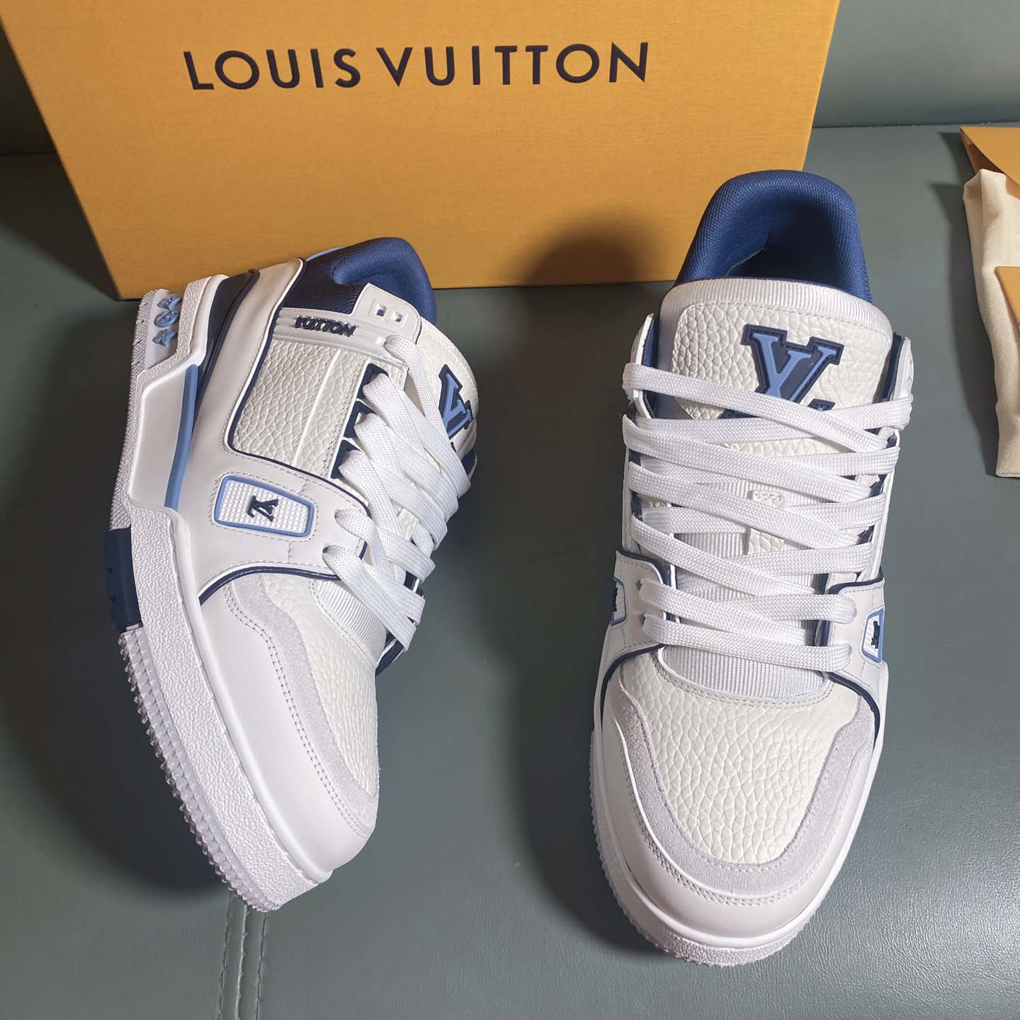 Louis Vuitton LV Trainer Sneaker     - DesignerGu
