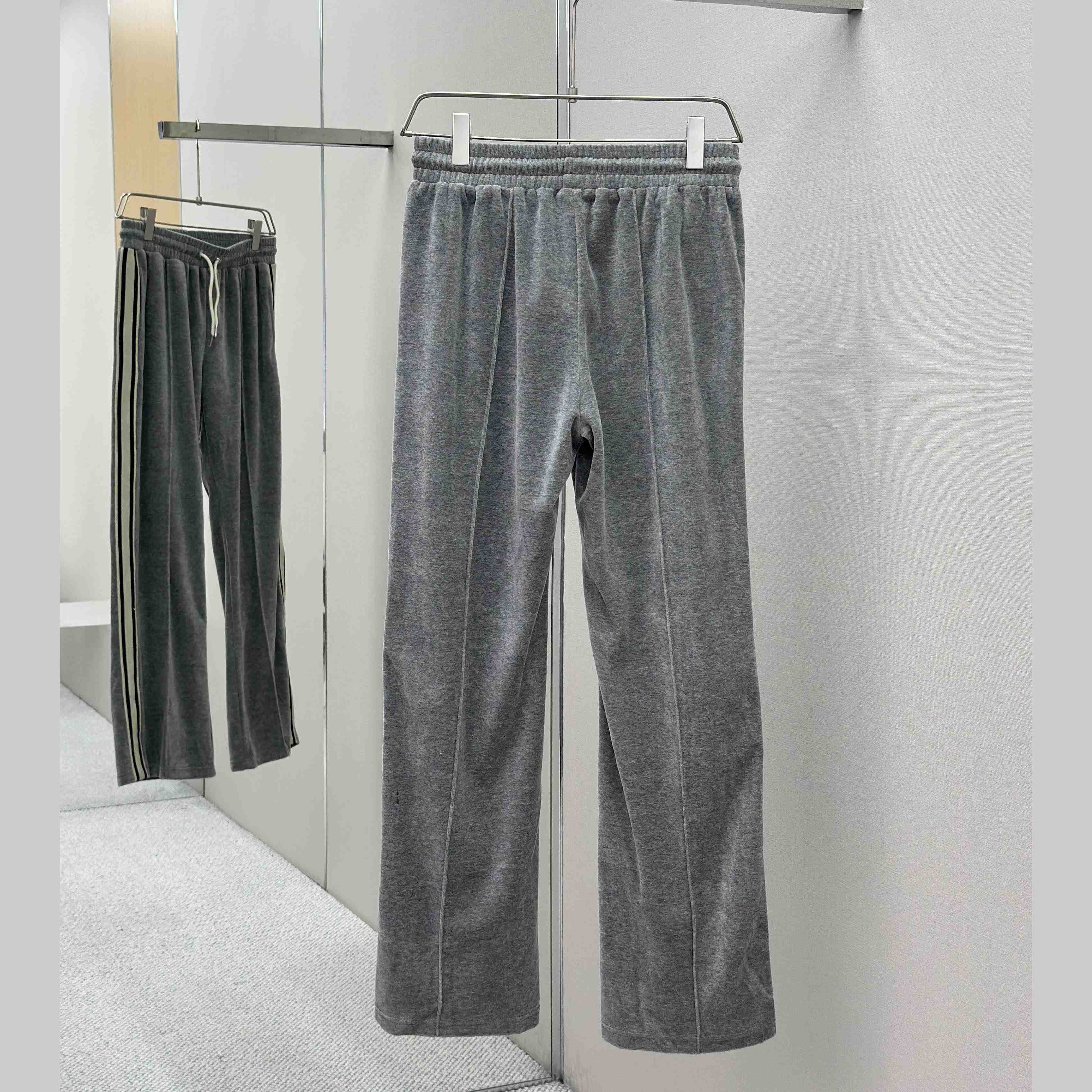 Celine Track Pants In Velvet Cotton - DesignerGu