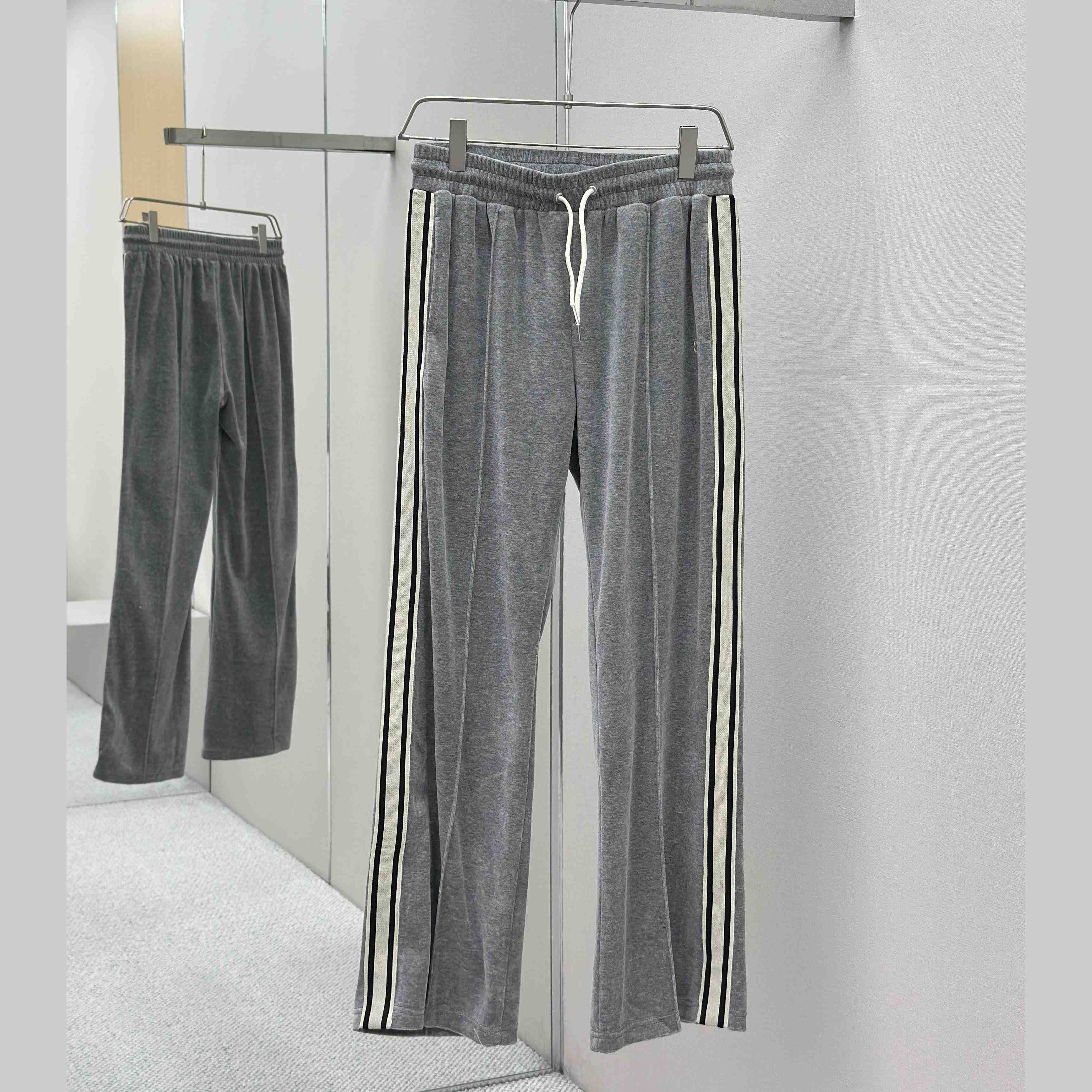 Celine Track Pants In Velvet Cotton - DesignerGu