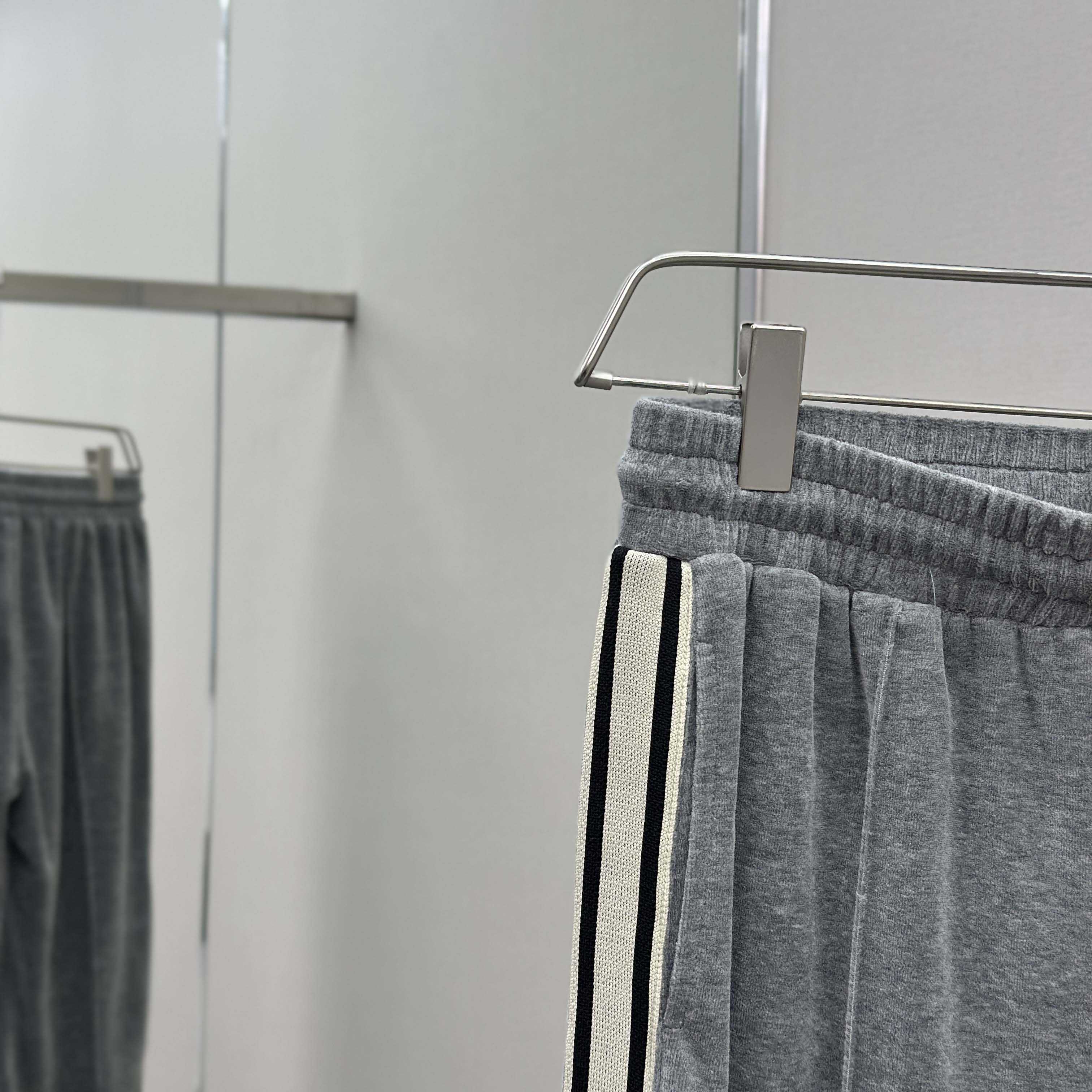 Celine Track Pants In Velvet Cotton - DesignerGu