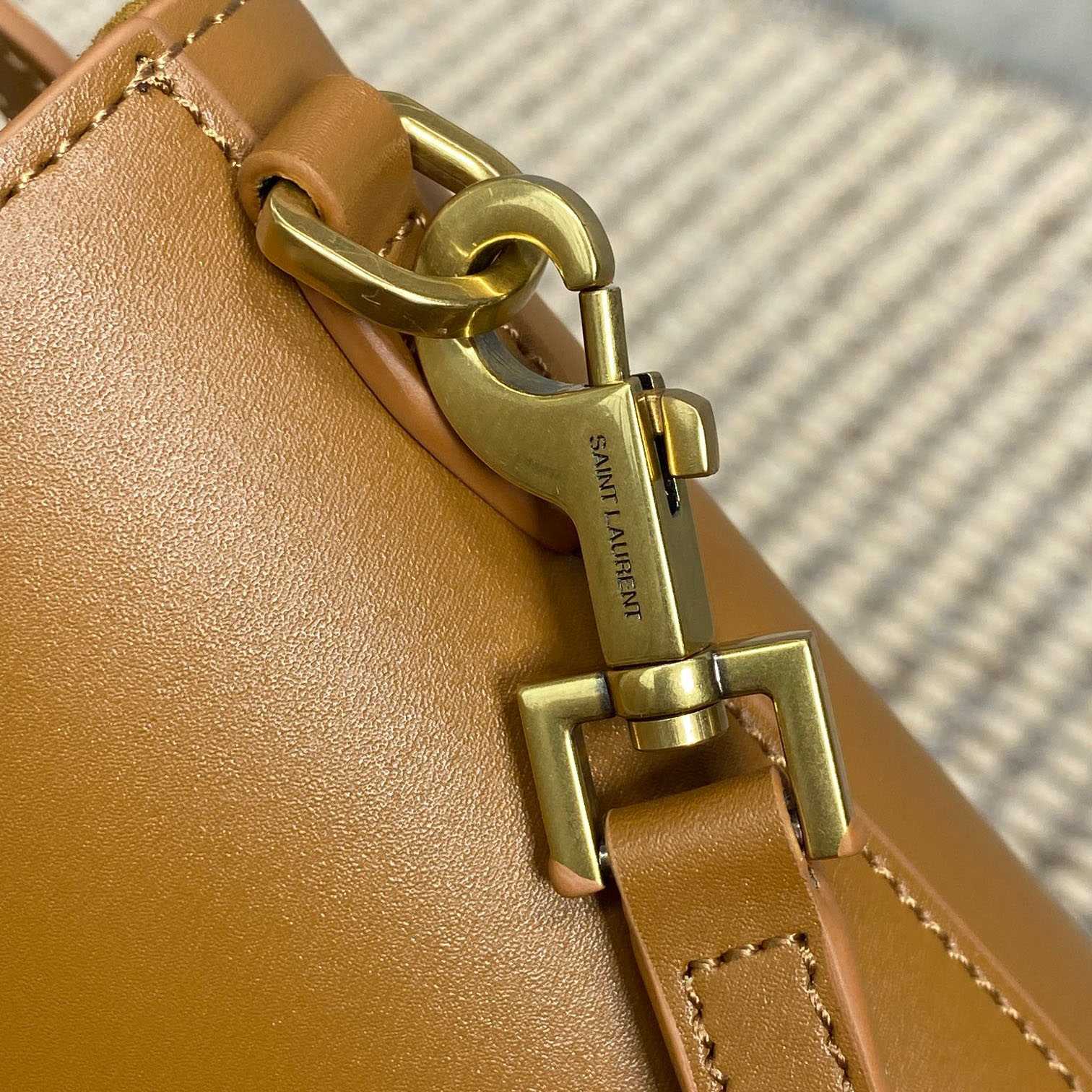 Saint Laurent Mini Toy Shopping Saint Laurent In Box Leather - DesignerGu