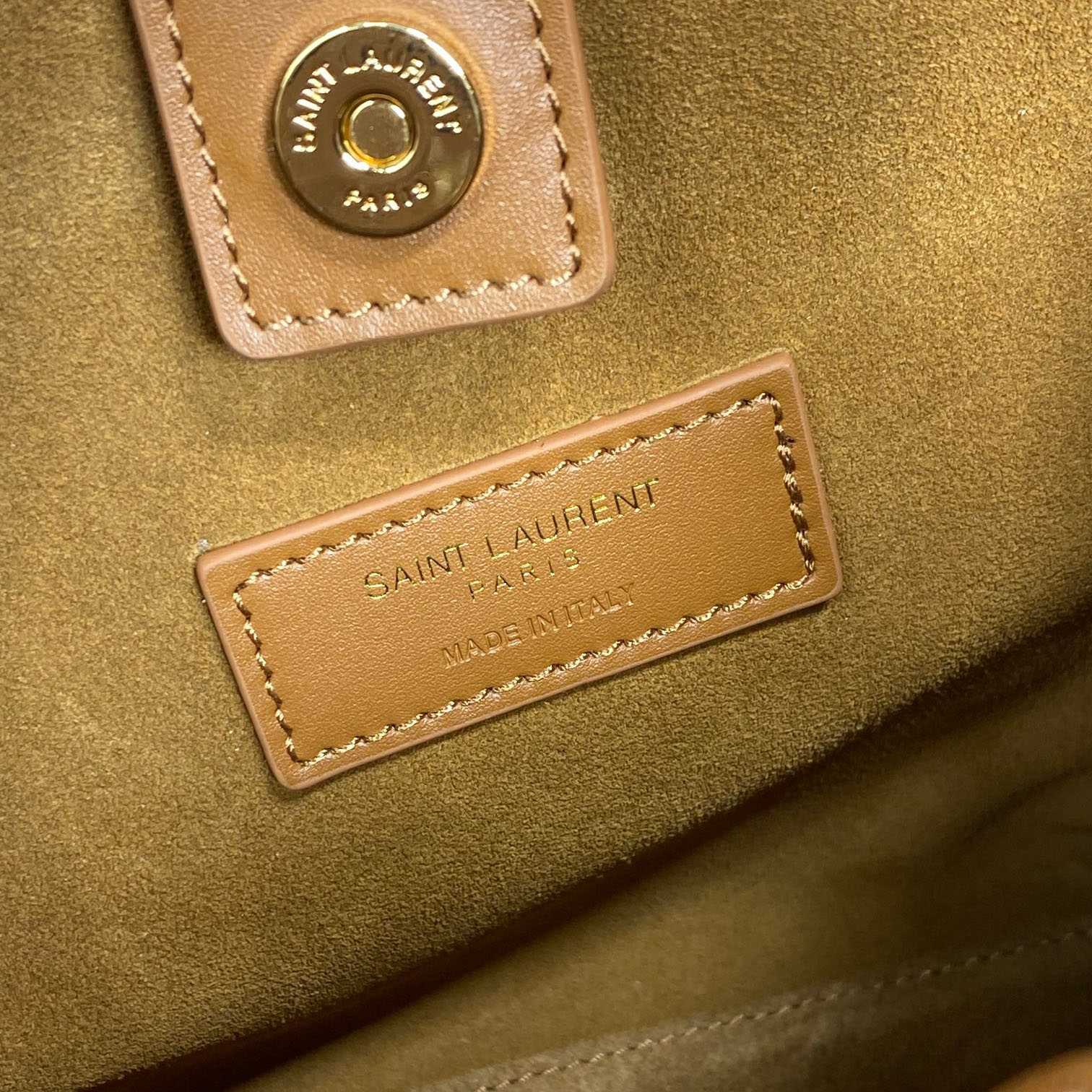 Saint Laurent Mini Toy Shopping Saint Laurent In Box Leather - DesignerGu