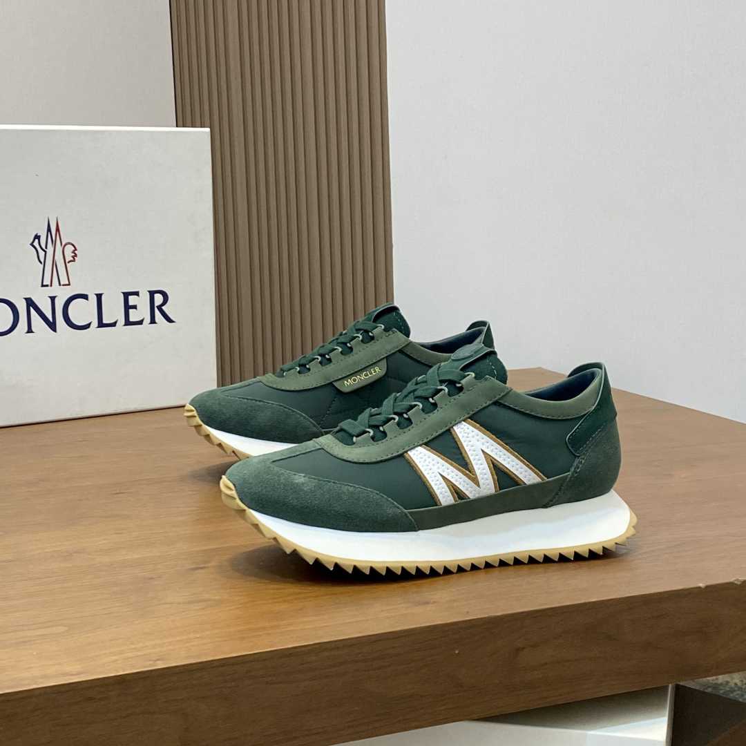 Moncler Pacey2 Suede & Nubuck Trainers - DesignerGu