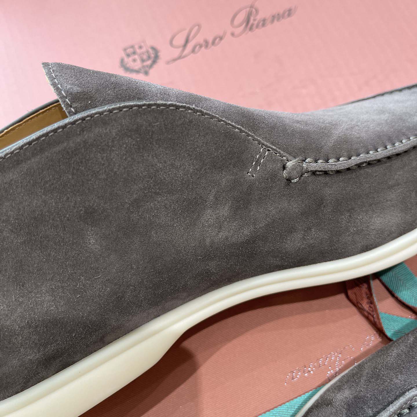 Loro Piana White Sole Summer Walk Loafers - DesignerGu