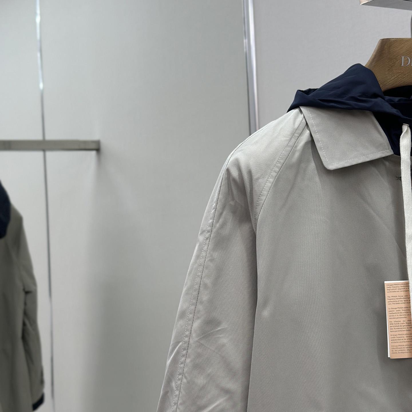 Miu Miu Panama Cotton And Technical Pongé Blouson Jacket - DesignerGu