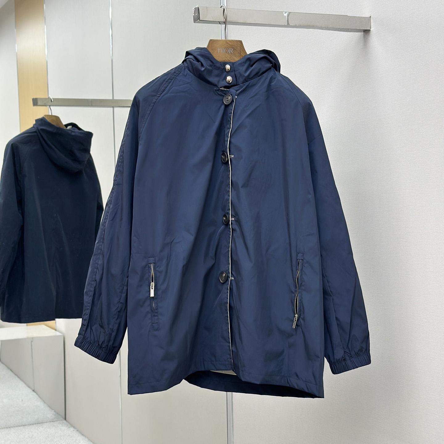 Miu Miu Panama Cotton And Technical Pongé Blouson Jacket - DesignerGu