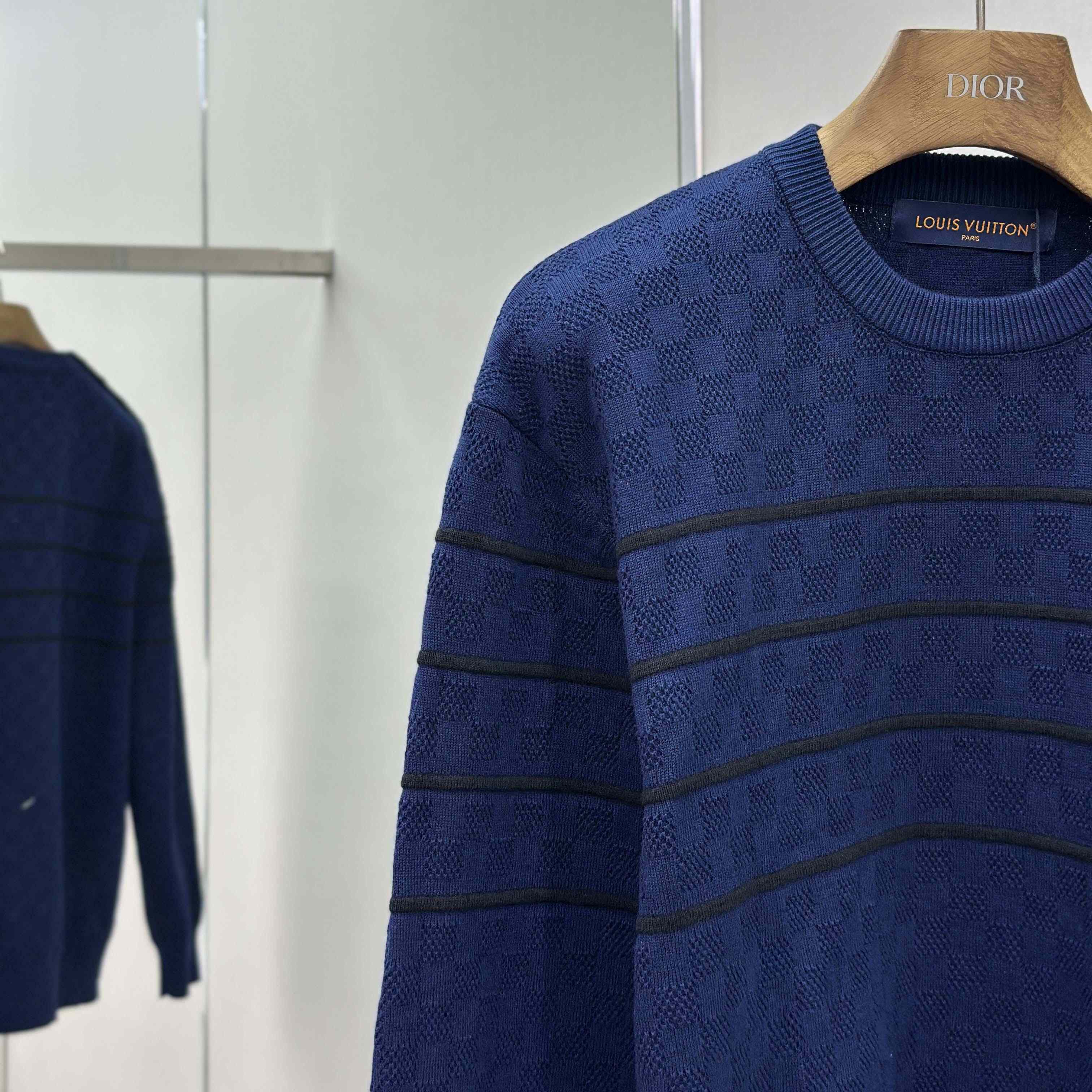 Louis Vuitton Damier Stripes Pullover - DesignerGu