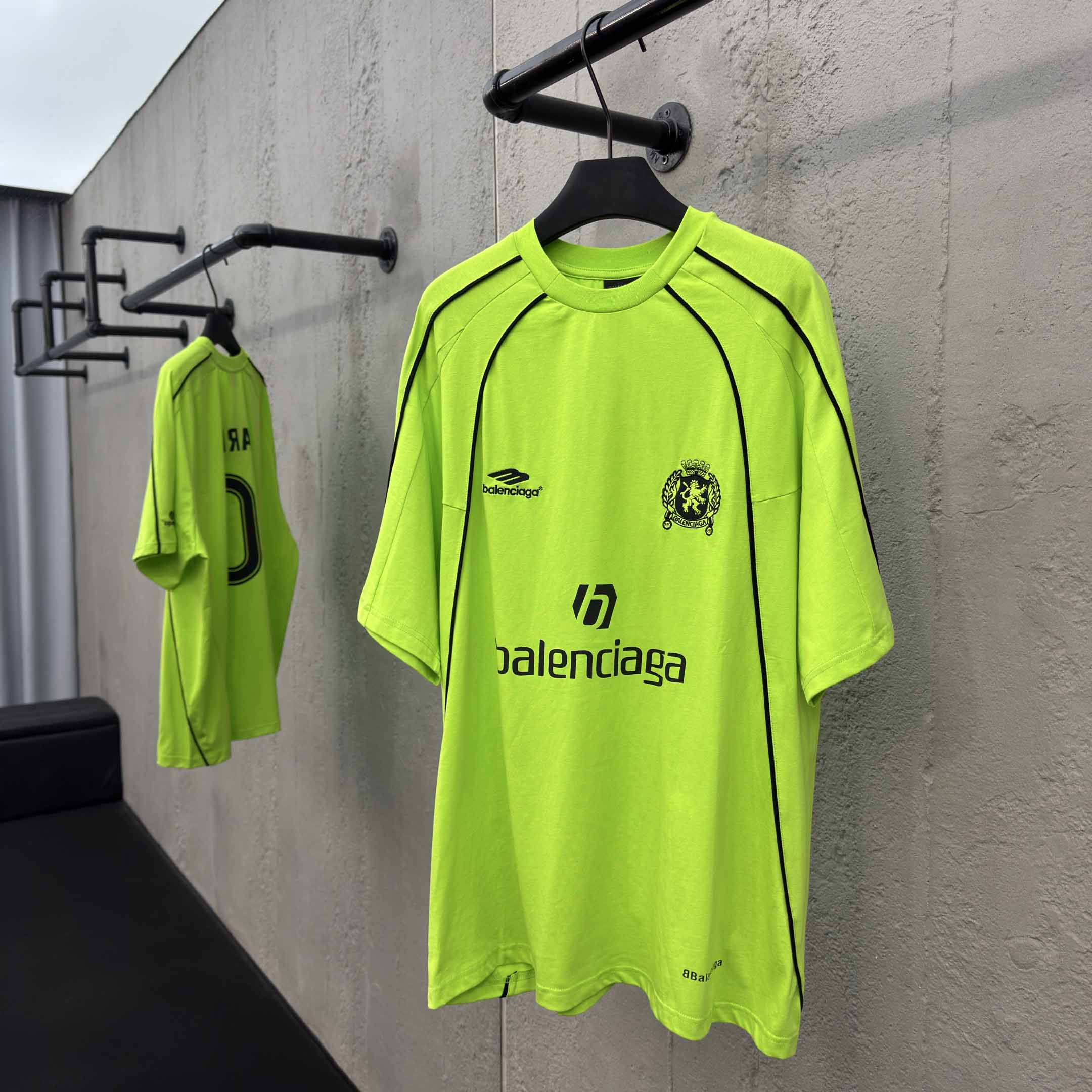 Balenciaga Paris Soccer T-Shirt Oversized  - DesignerGu