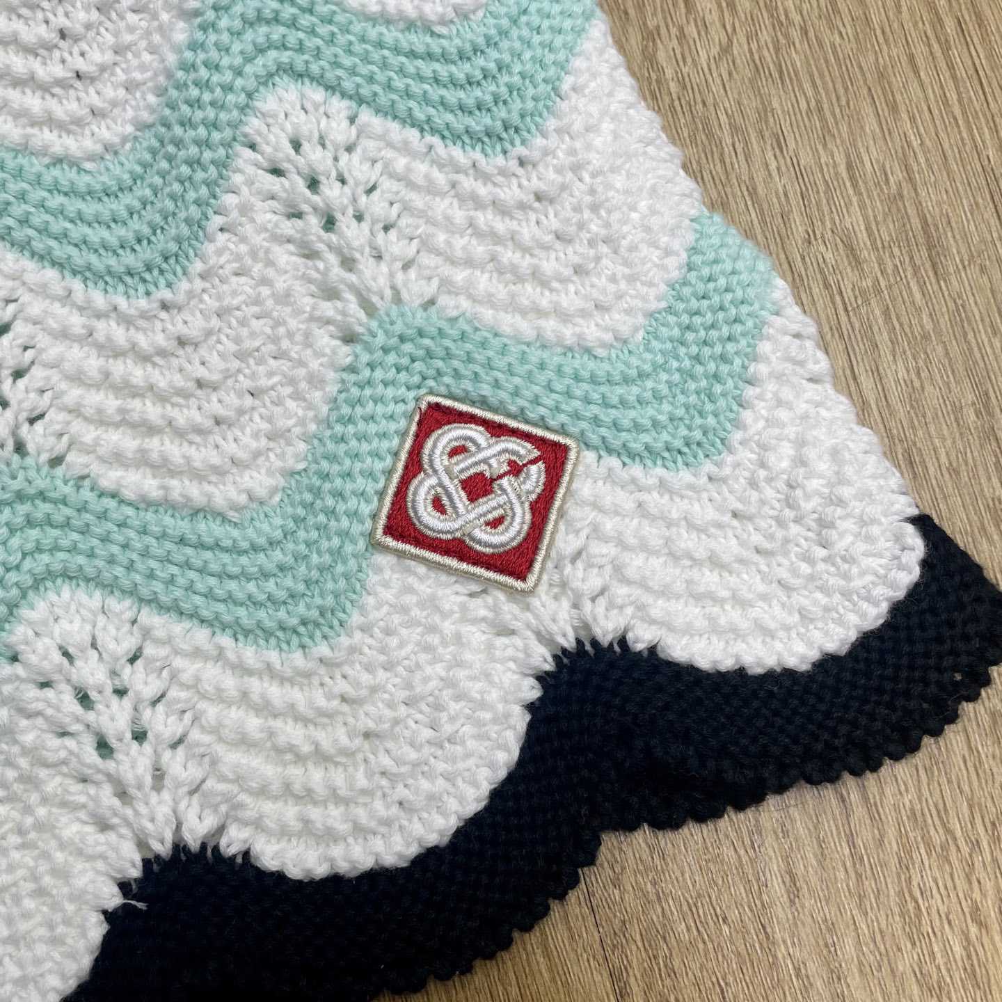 Casablanca Gradient Wave Cotton Crochet Shorts   D0111 - DesignerGu