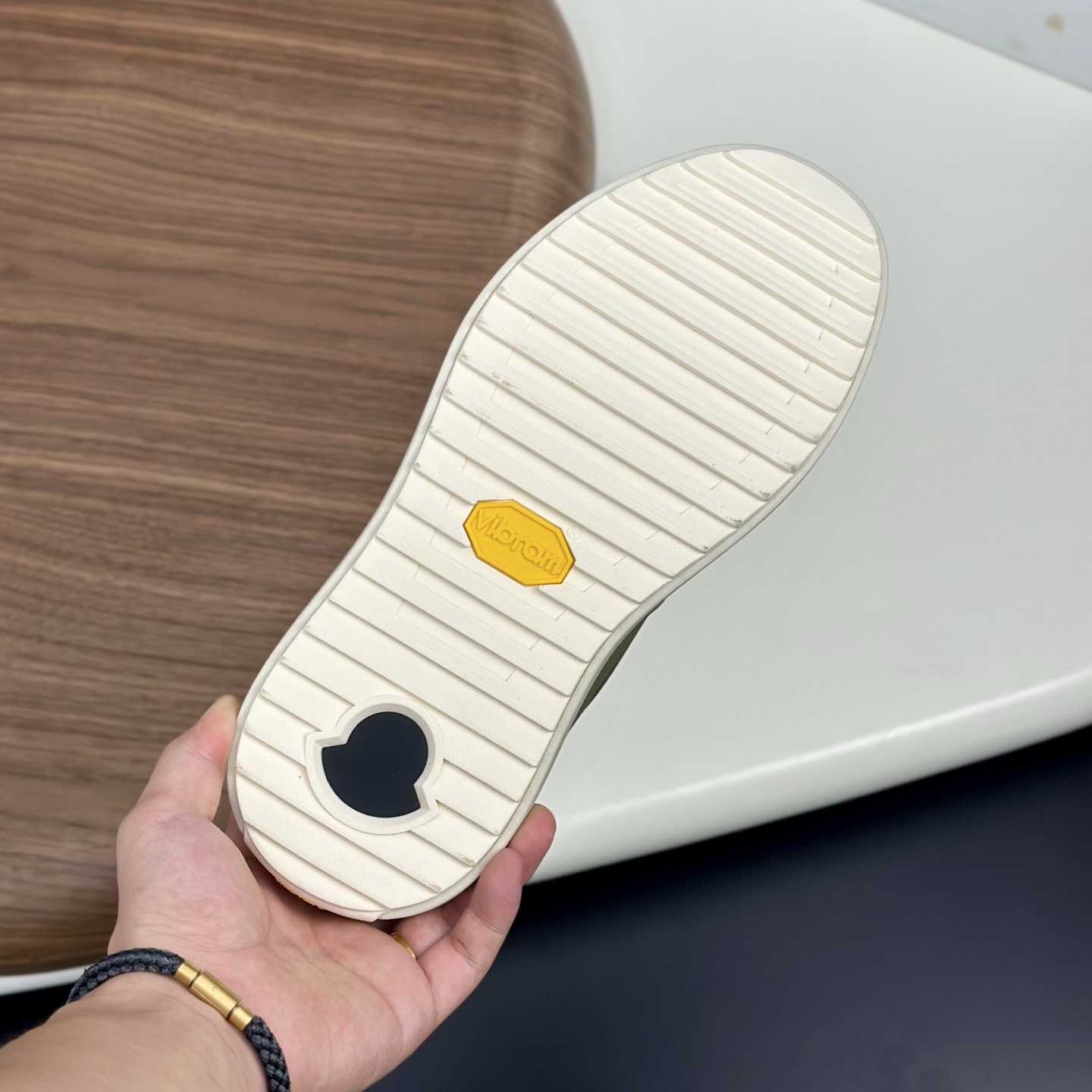 Moncler Men's White Altive Nubuck Suede Sneakers - DesignerGu