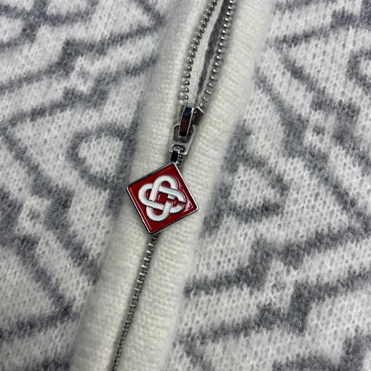 Casablanca Logo-pattern Zip-fastening Cardigan   D0115 - DesignerGu