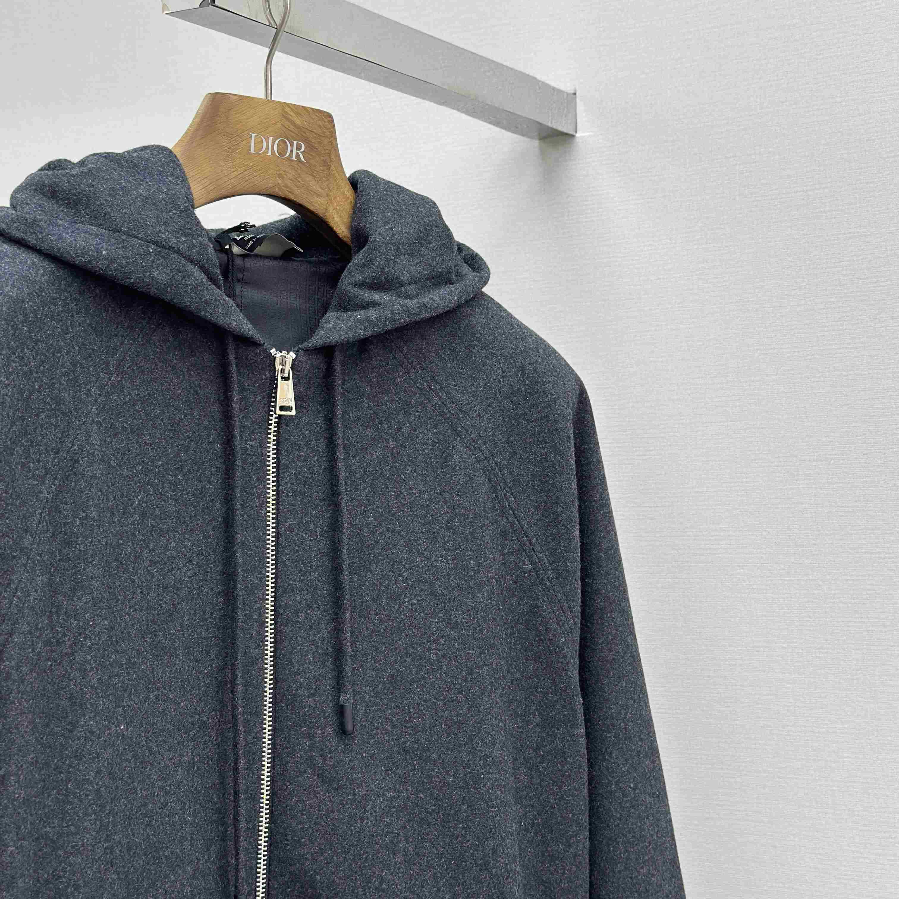 Fendi Dark Grey Cashmere Sweatshirt - DesignerGu