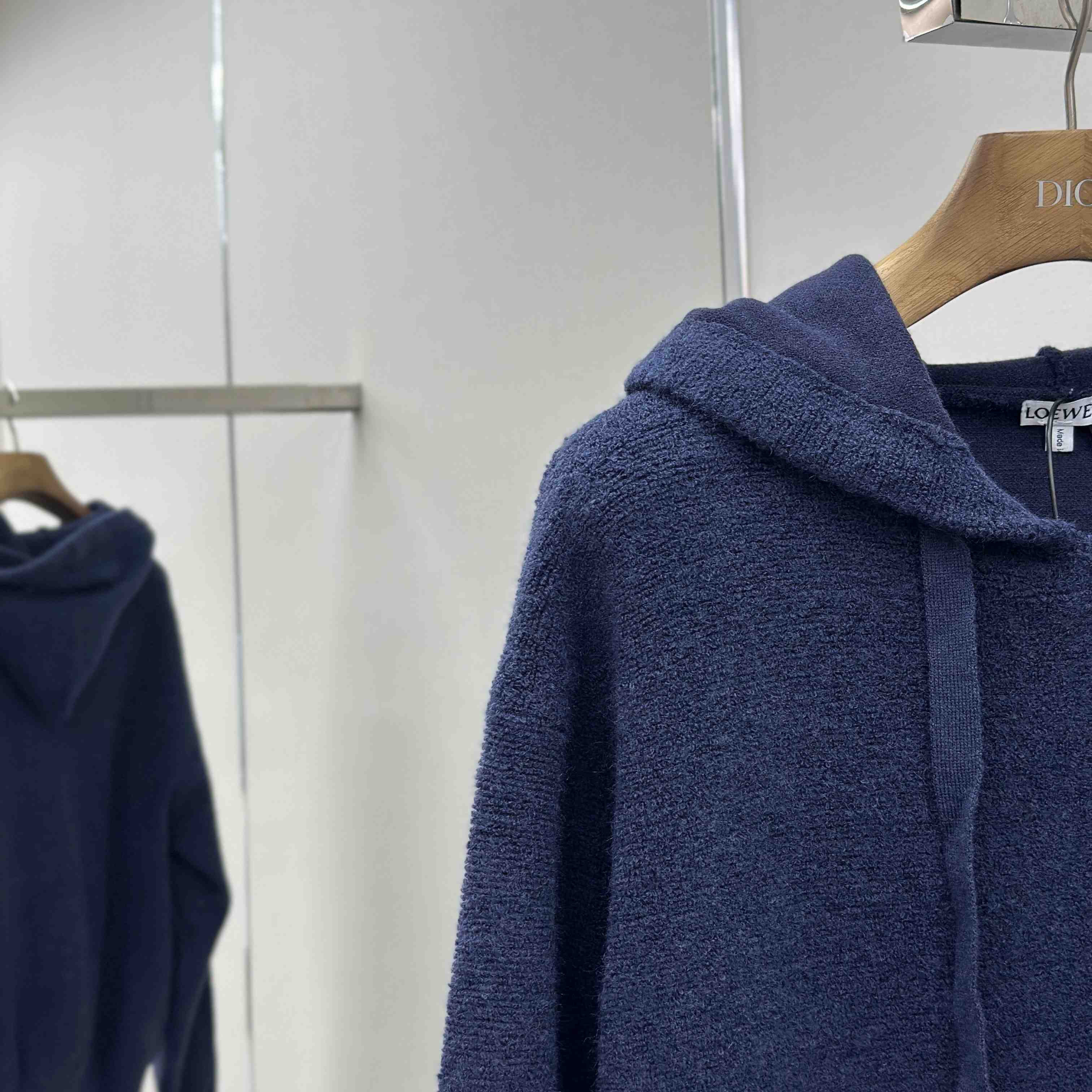 Loewe Anagram Zip-up Hoodie In Wool - DesignerGu