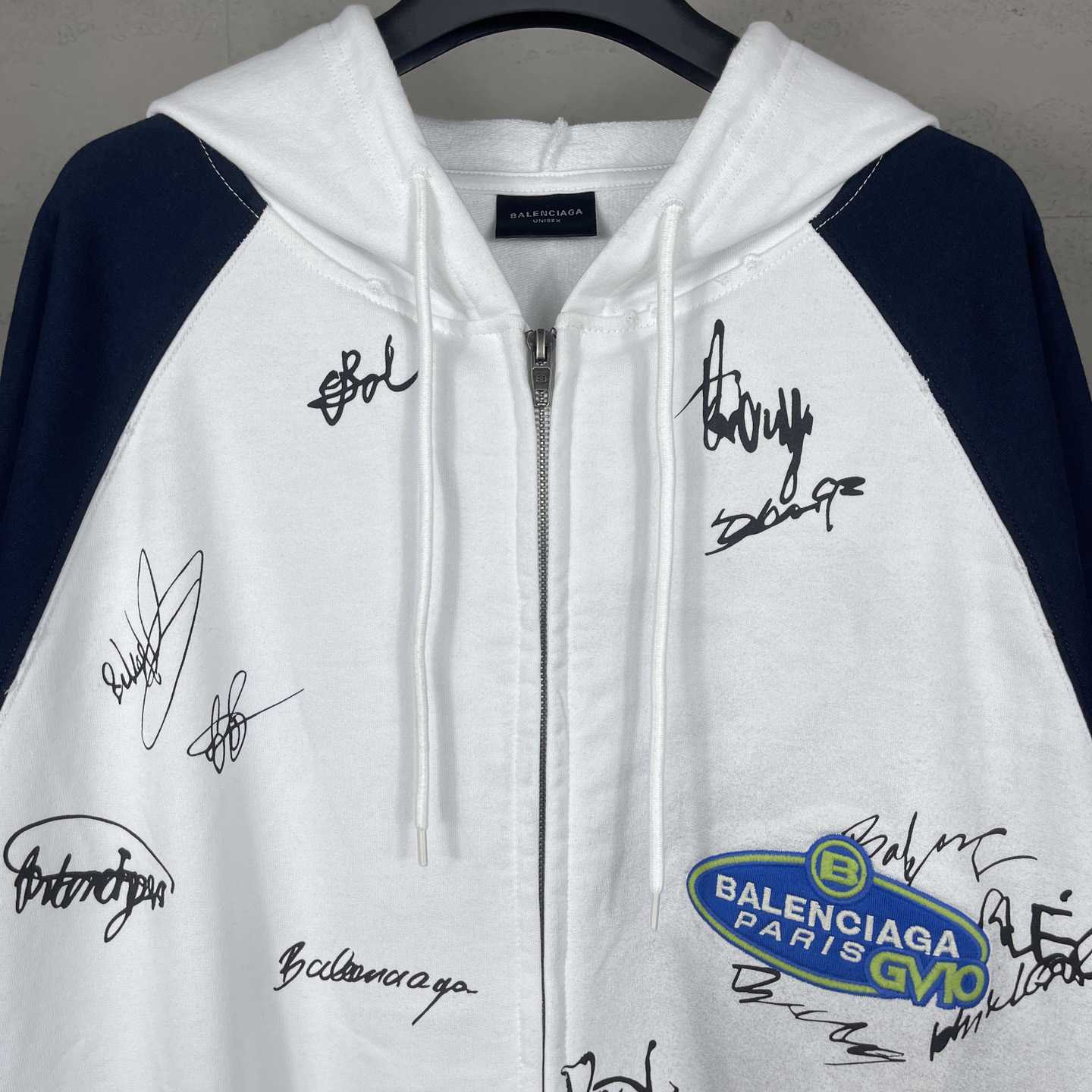 Balenciaga Banana Raglan Oversized Zip-Up Hoodie  - DesignerGu