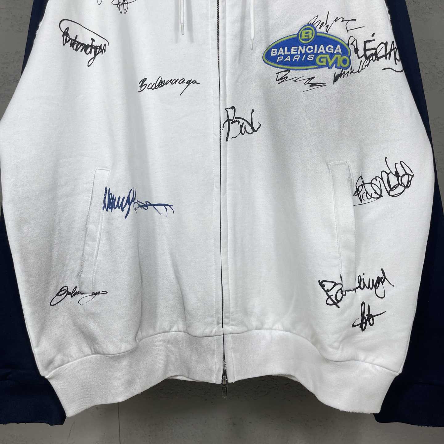 Balenciaga Banana Raglan Oversized Zip-Up Hoodie  - DesignerGu