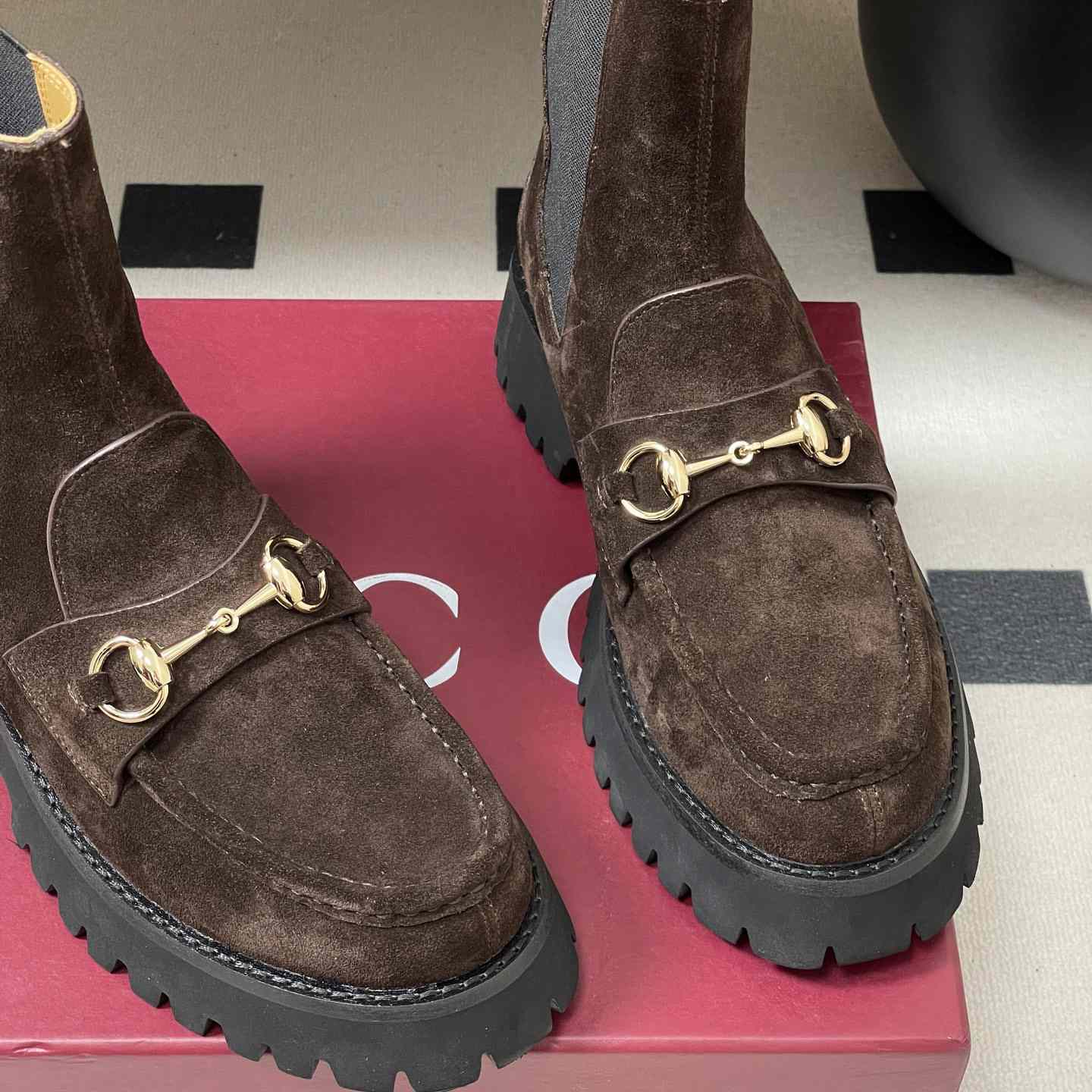 Gucci Women's Ankle Boot With Horsebit - DesignerGu