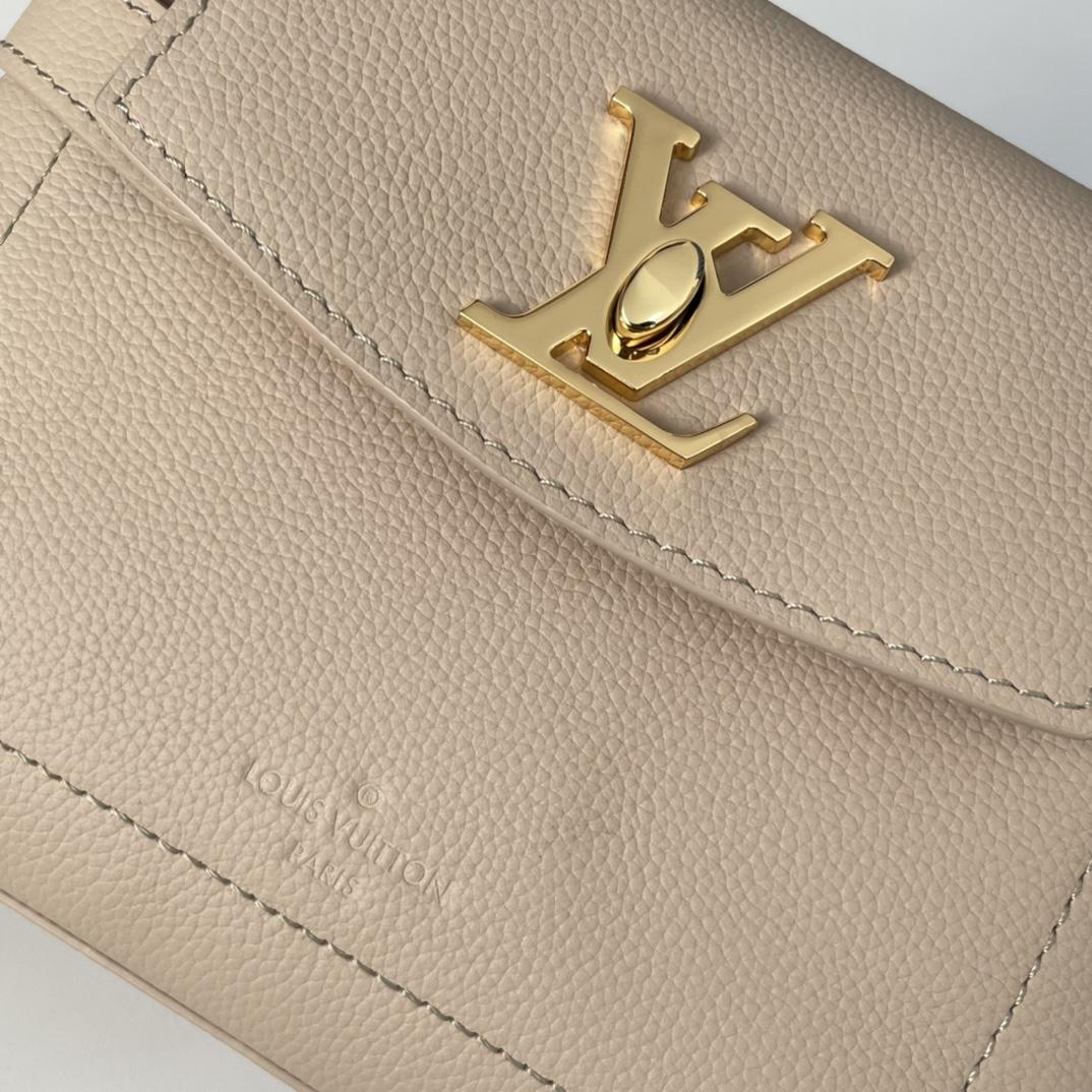 Louis Vuitton Greige Leather LockMe Ever Mini Bag    M21052 - DesignerGu