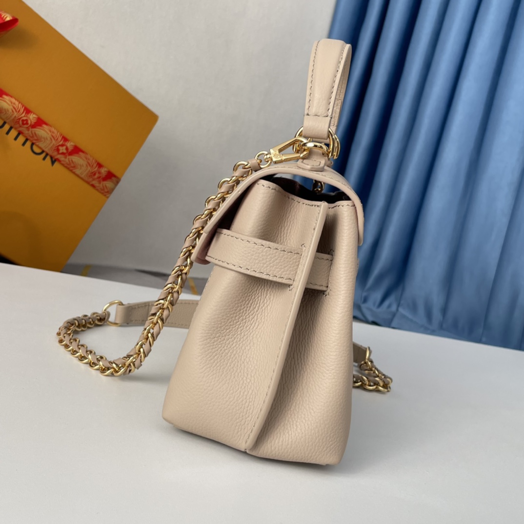 Louis Vuitton Greige Leather LockMe Ever Mini Bag    M21052 - DesignerGu