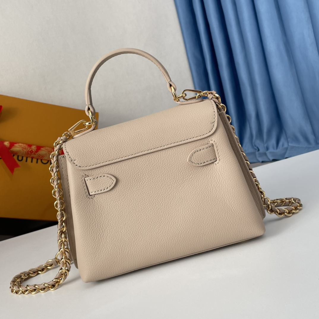 Louis Vuitton Greige Leather LockMe Ever Mini Bag    M21052 - DesignerGu