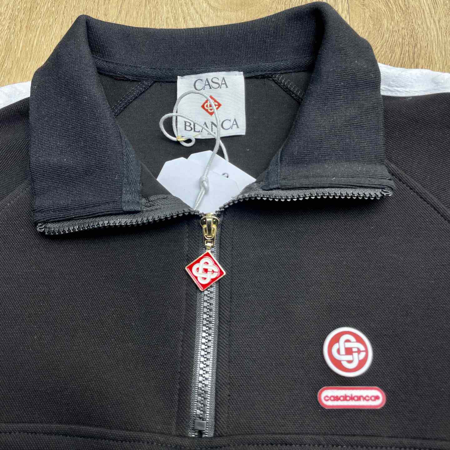 Casablanca Quarter Zip Laurel Sweatshirt   c1108 - DesignerGu