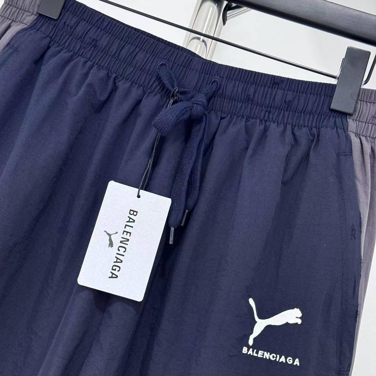 Balenciaga I PUMA Tracksuit Pants In Elephant Grey - DesignerGu