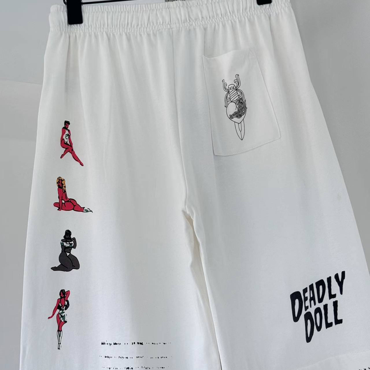 Chrome Hearts - x Deadly Doll White Comic Print Pants - DesignerGu