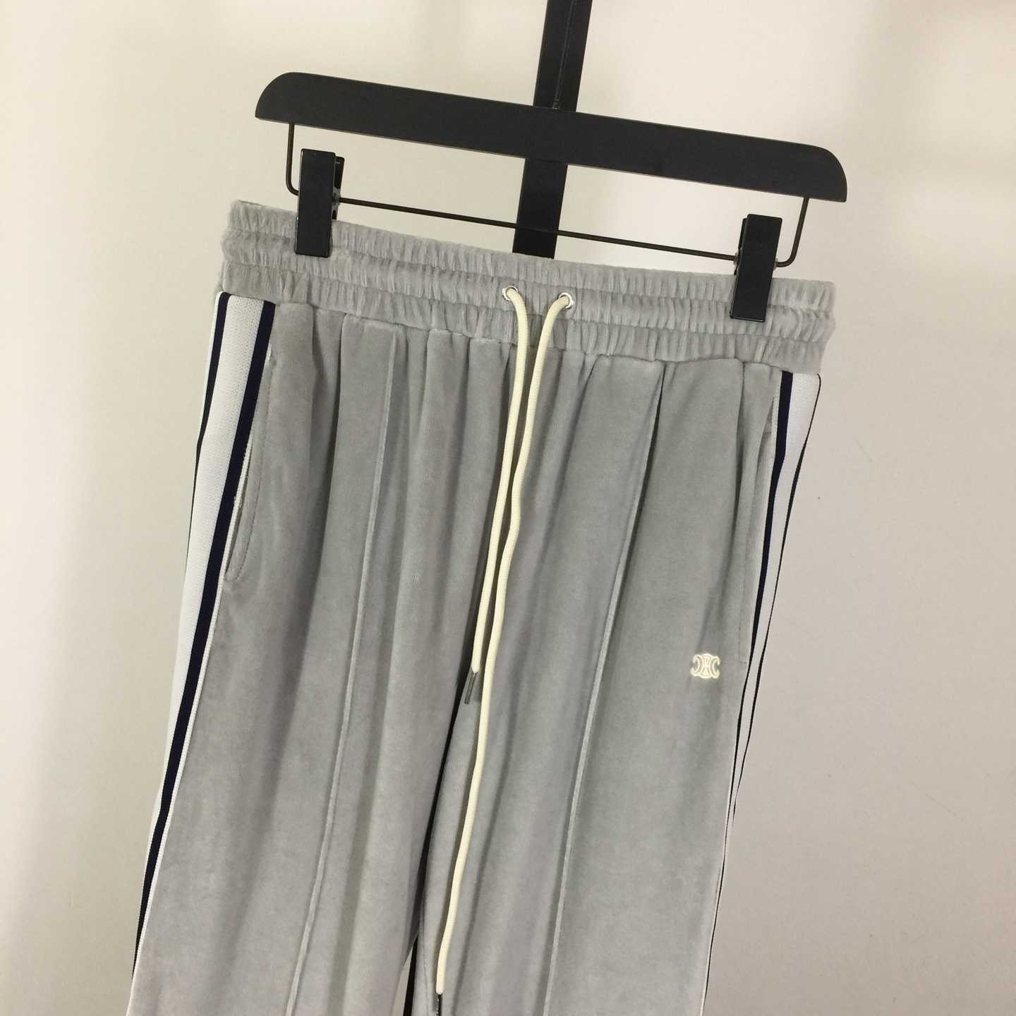 Celine Tracksuit Pants In Velvet Jersey - DesignerGu