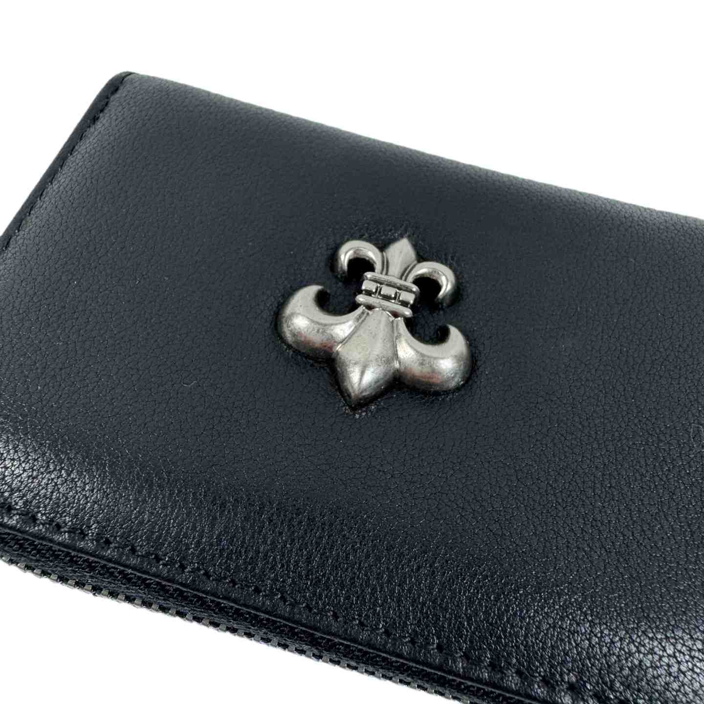 Chrome Heart Leather Cross Wallet - DesignerGu