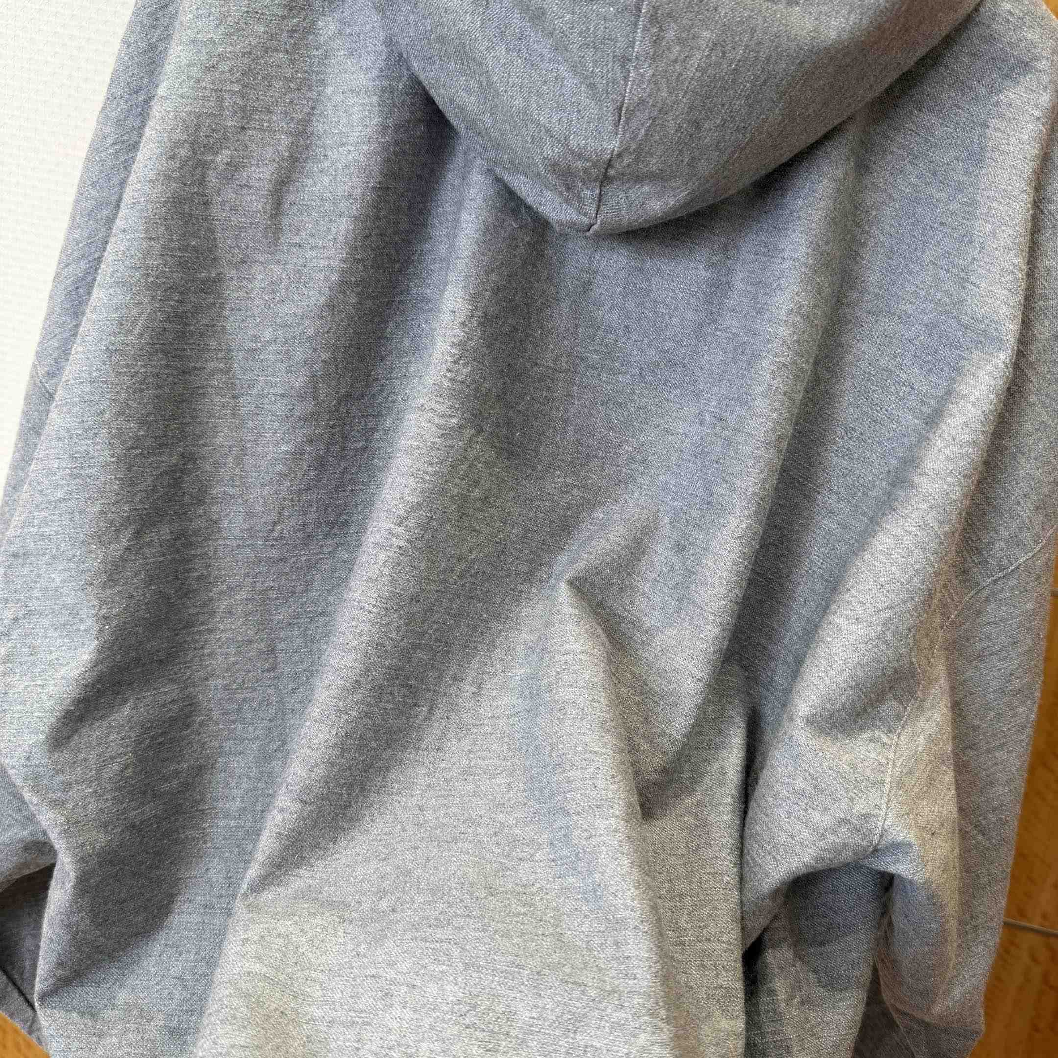 Balenciaga Men's Trompe L'œil Hoodie in Heather Grey - DesignerGu