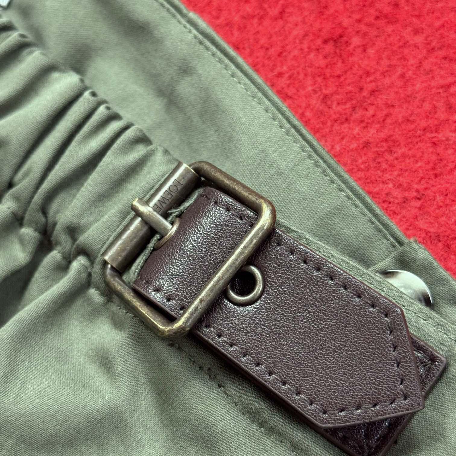 Loewe Belted Pleated Trousers - DesignerGu