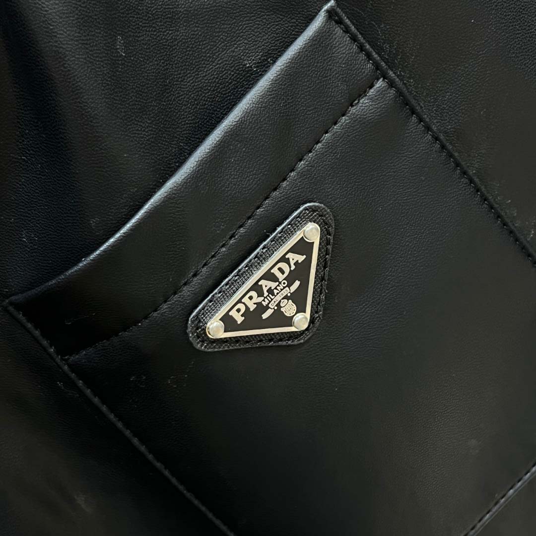 Prada Nappa Leather Bermudas - DesignerGu